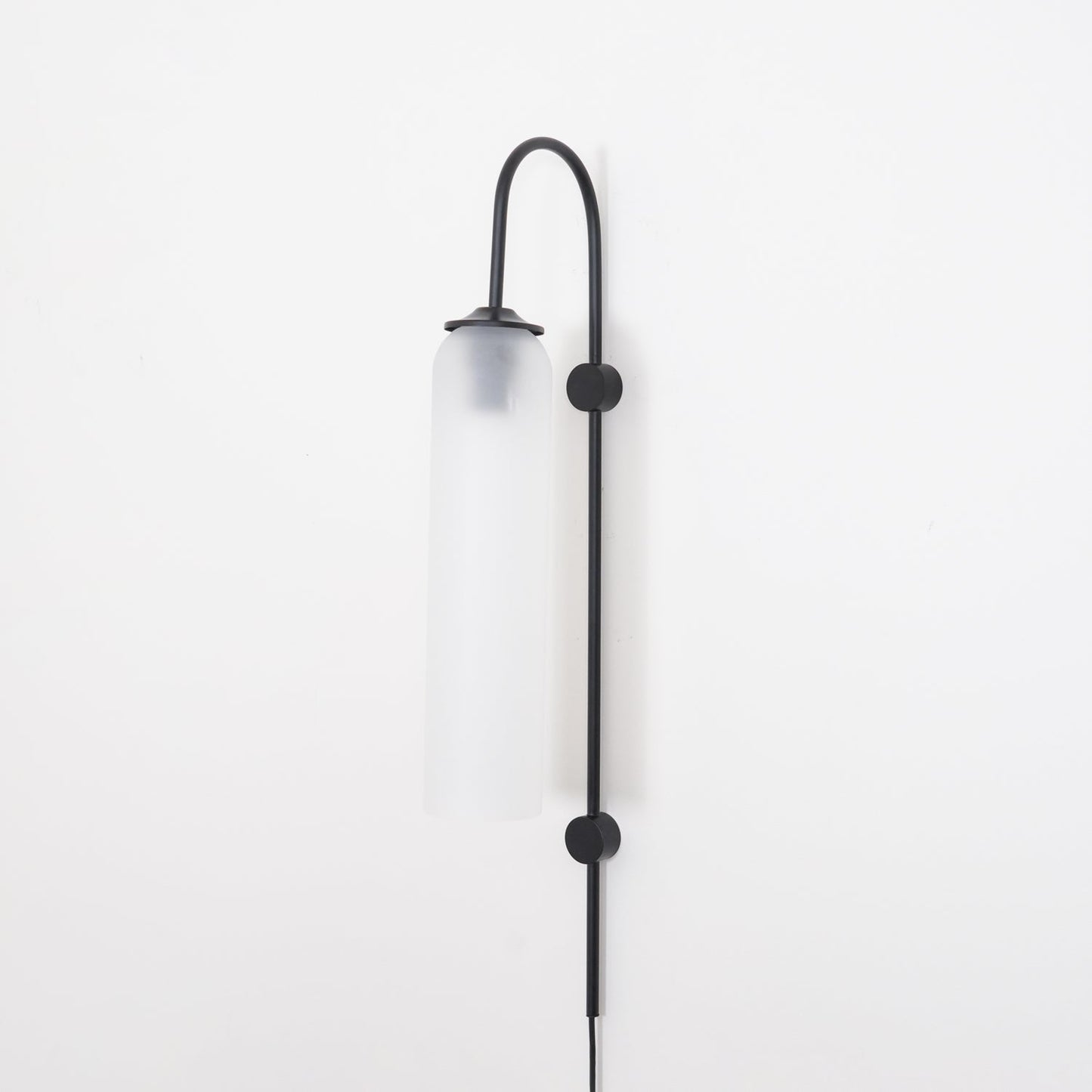 Glass Wall Lamp | Mouth-Blown Glass | Black or Gold Finish