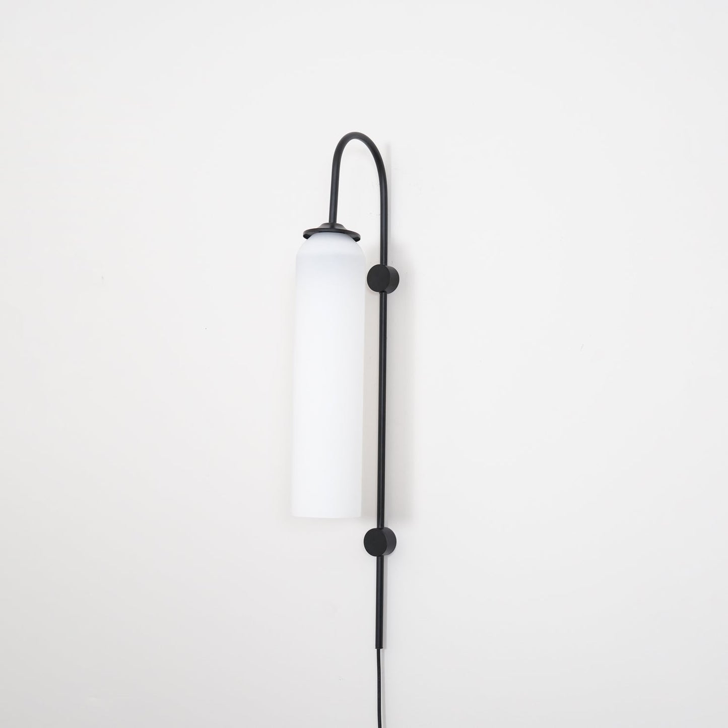 Glass Wall Lamp | Mouth-Blown Glass | Black or Gold Finish