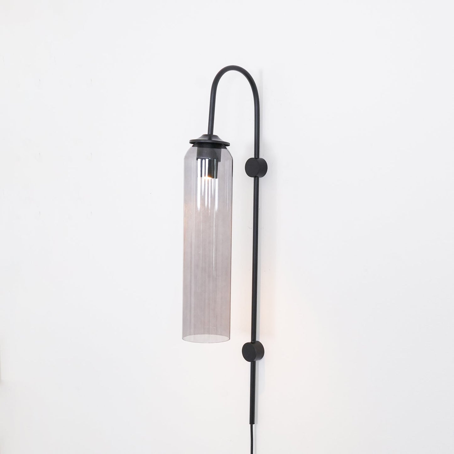 Glass Wall Lamp | Mouth-Blown Glass | Black or Gold Finish