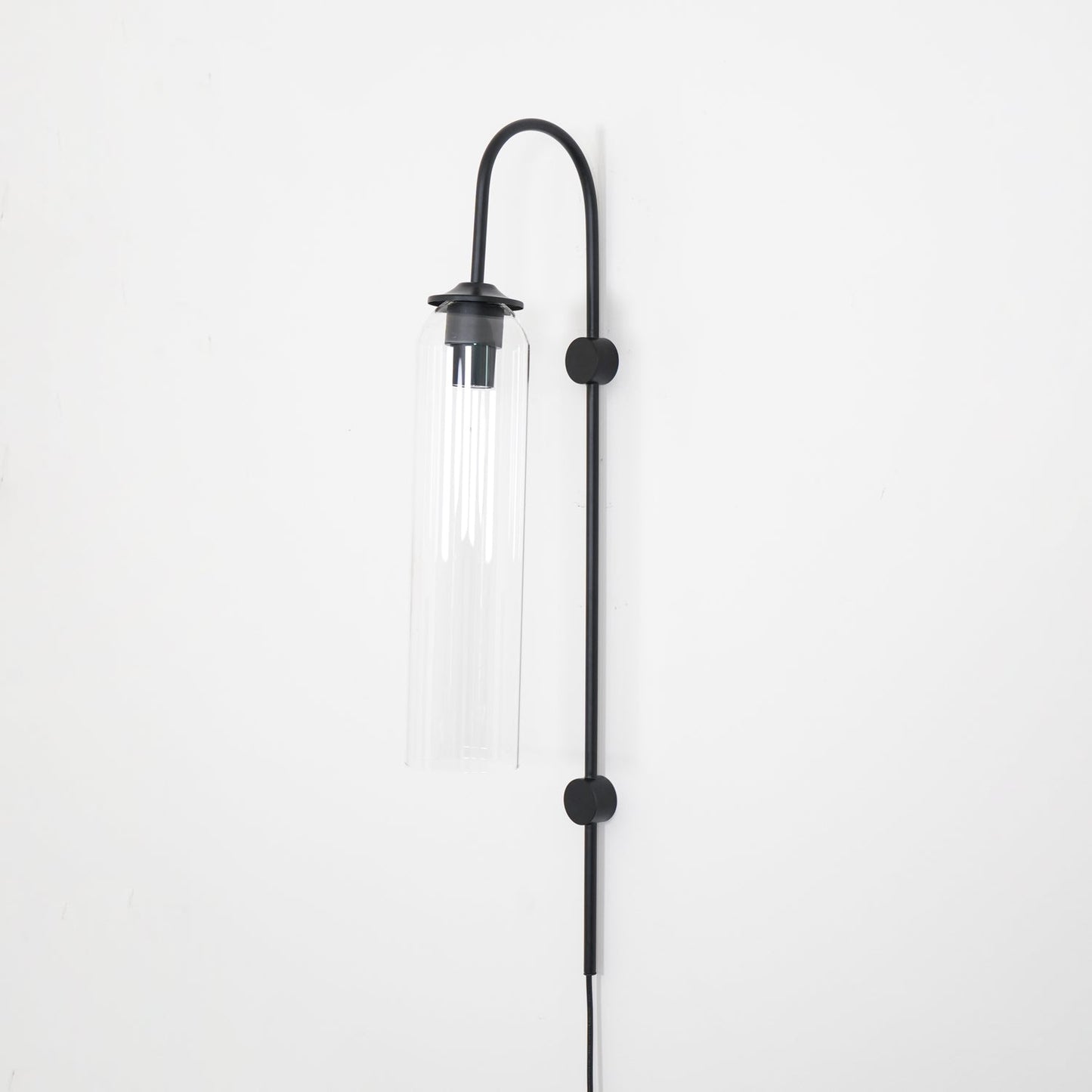 Glass Wall Lamp | Mouth-Blown Glass | Black or Gold Finish