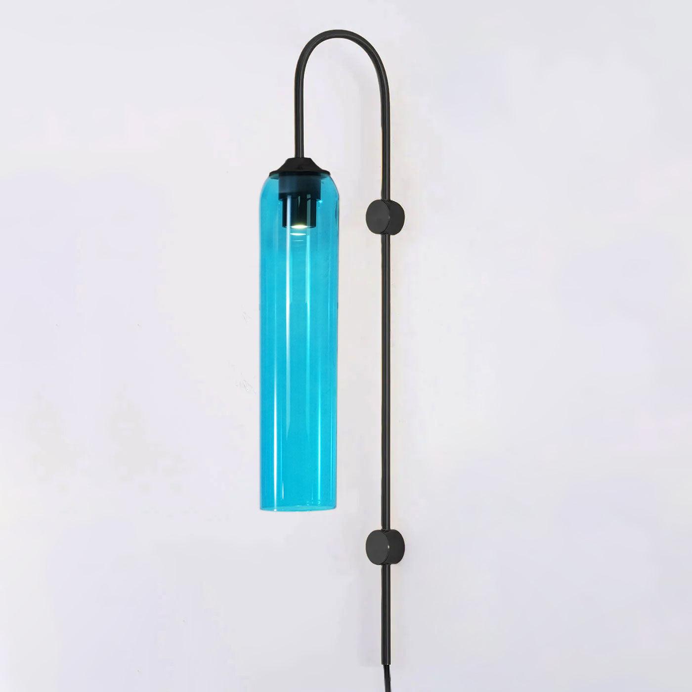 Glass Wall Lamp | Mouth-Blown Glass | Black or Gold Finish