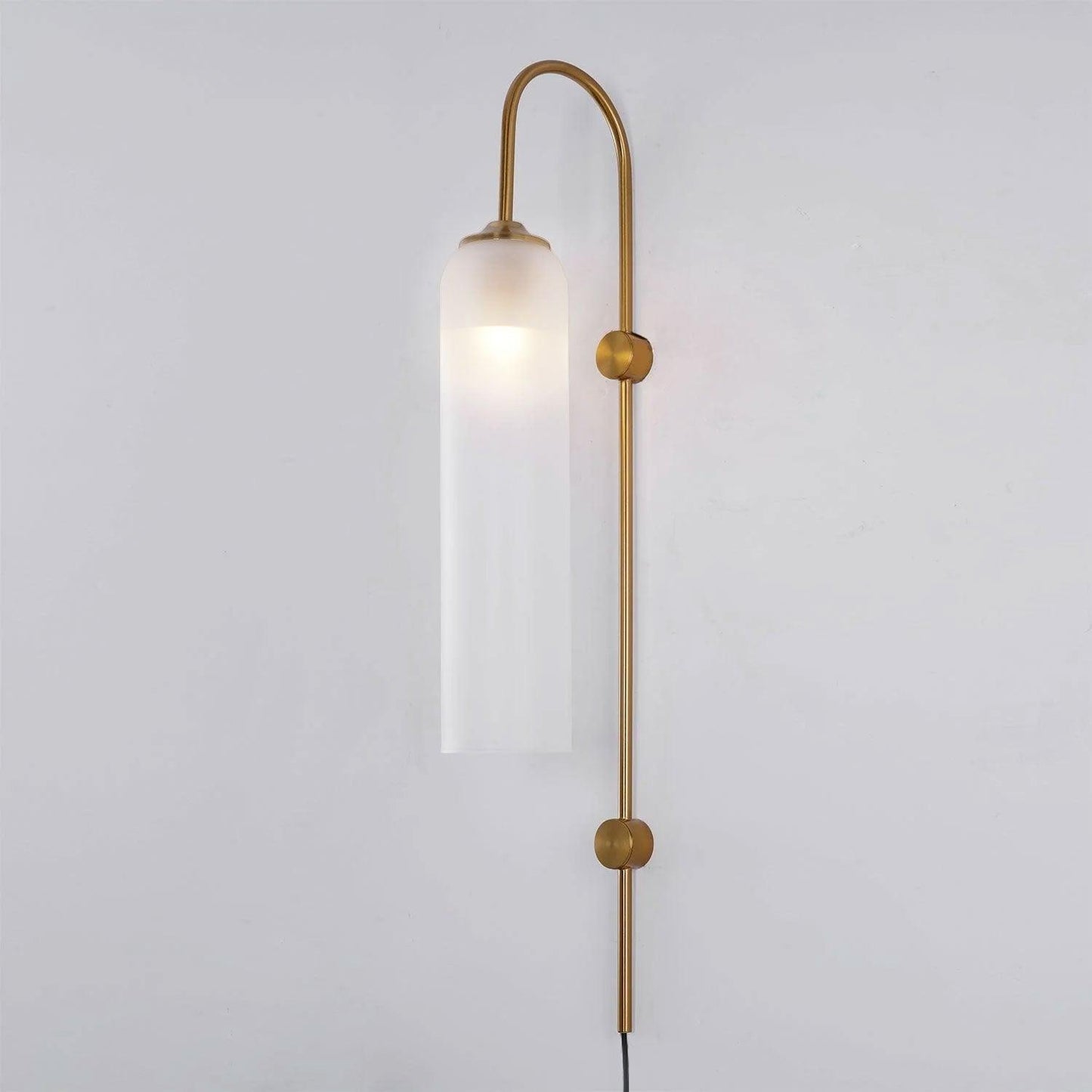 Glass Wall Lamp | Mouth-Blown Glass | Black or Gold Finish