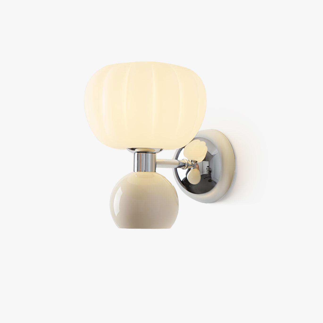 Moderno Cream Sconce | Metal, Plastic | Chrome
