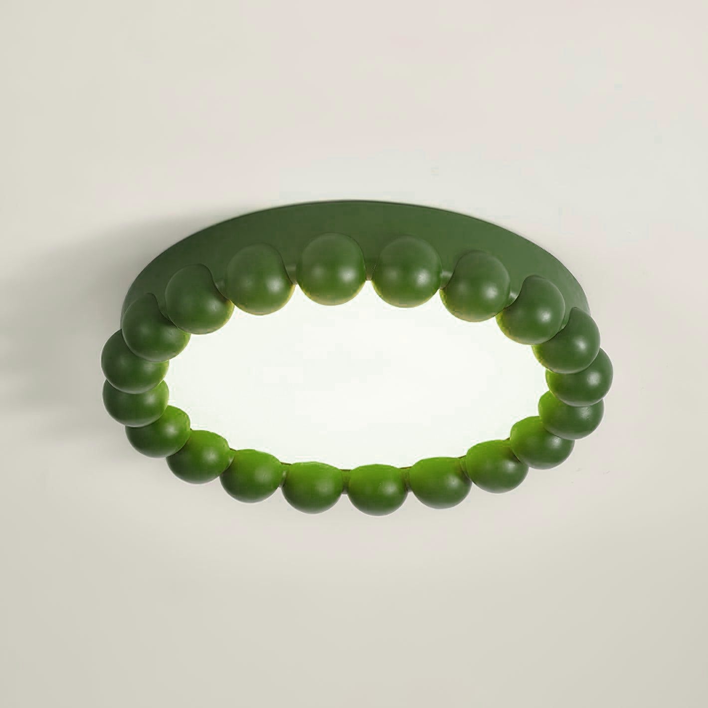 Molina Ceiling Lamp | Resin & Acrylic | White, Green, Beige