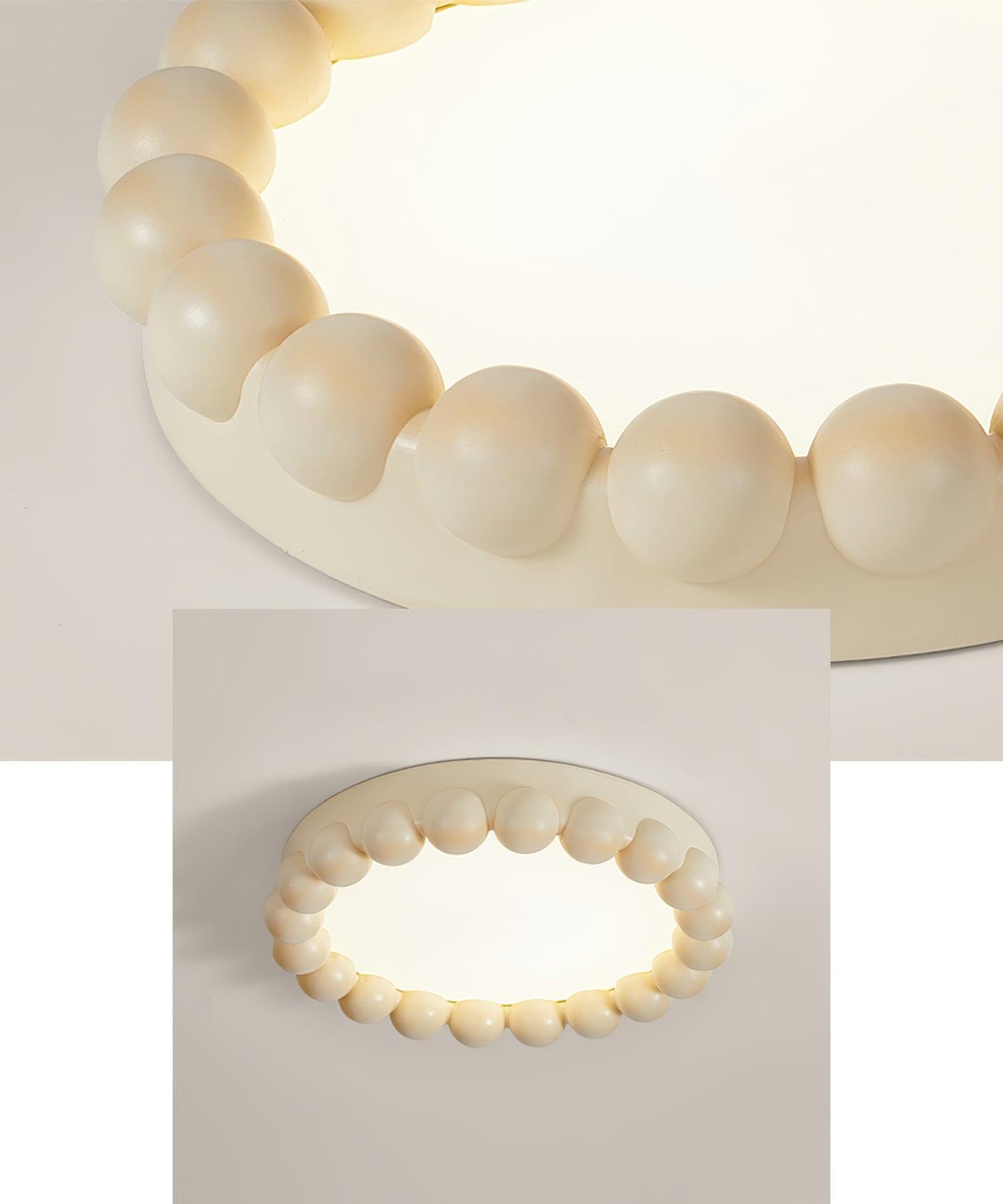 Molina Ceiling Lamp | Resin & Acrylic | White, Green, Beige