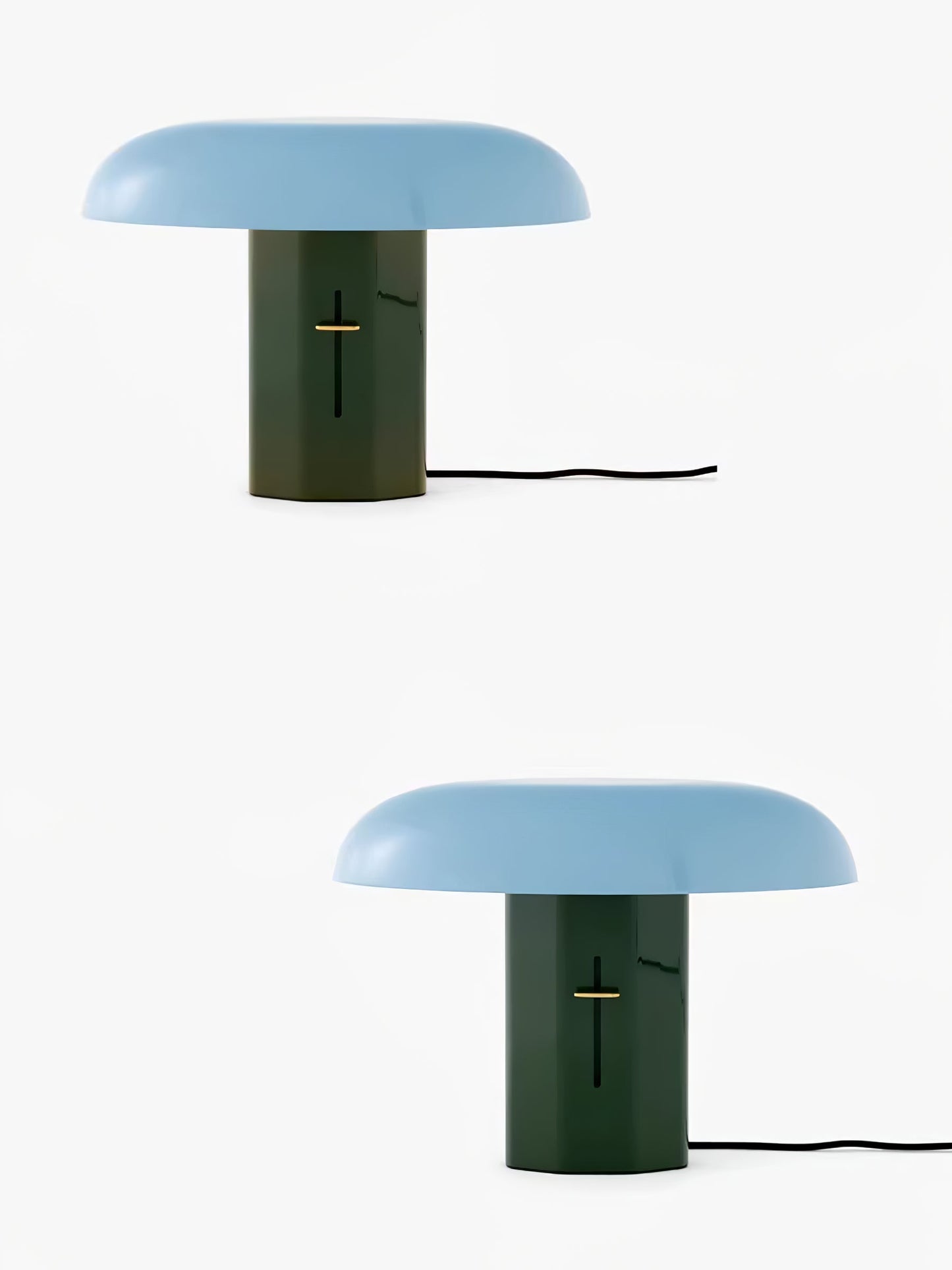 Molli Mushroom Table Lamp | Metal | Green, Orange