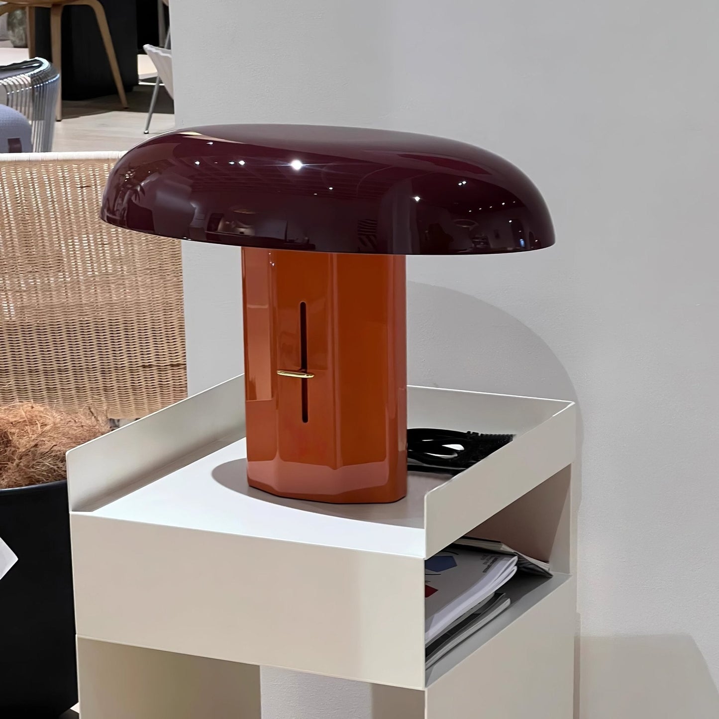 Molli Mushroom Table Lamp | Metal | Green, Orange