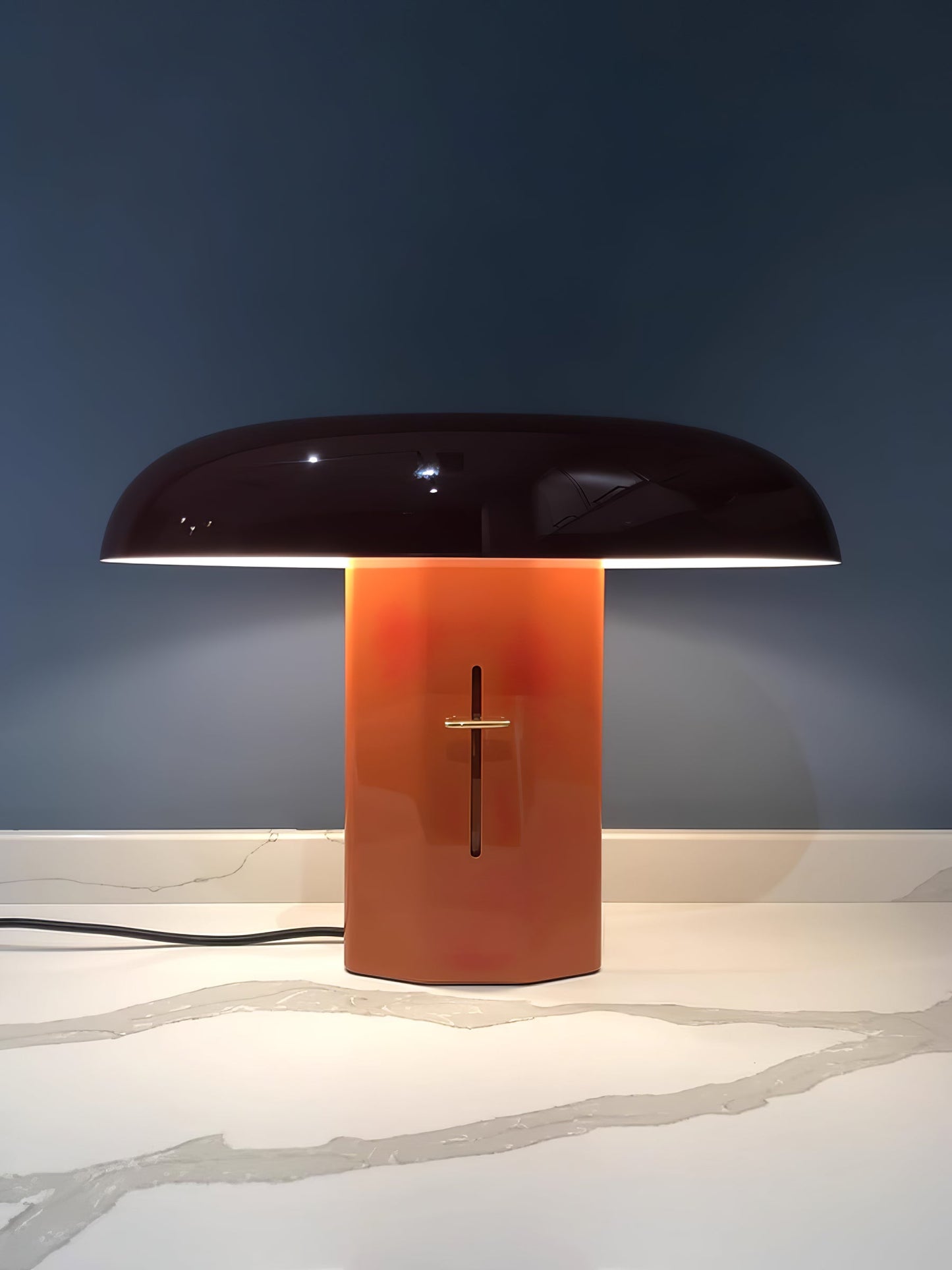 Molli Mushroom Table Lamp | Metal | Green, Orange