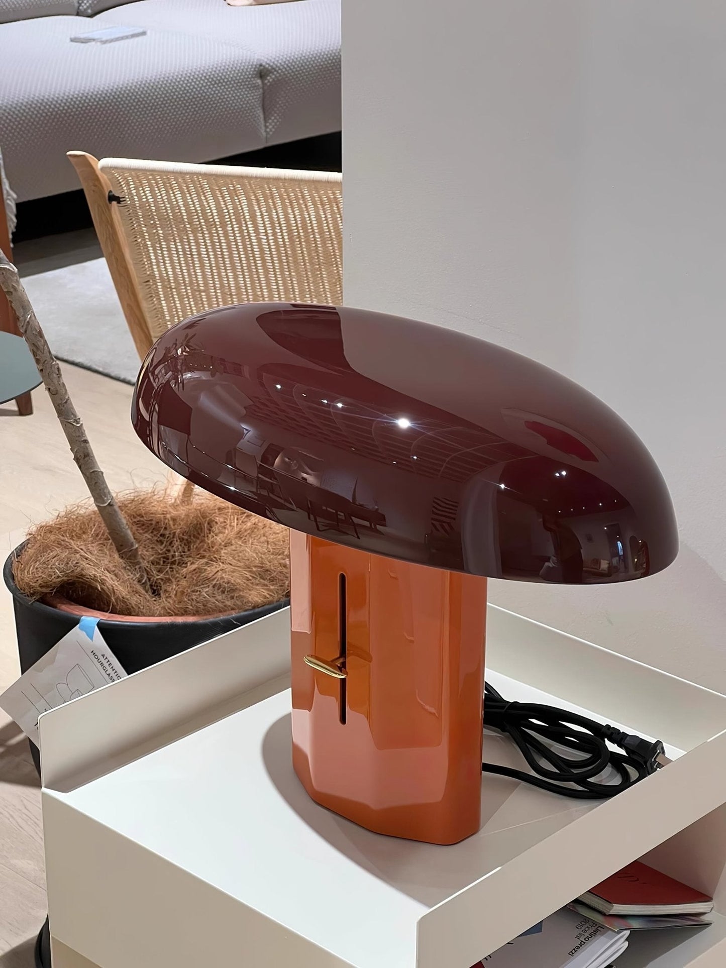 Molli Mushroom Table Lamp | Metal | Green, Orange