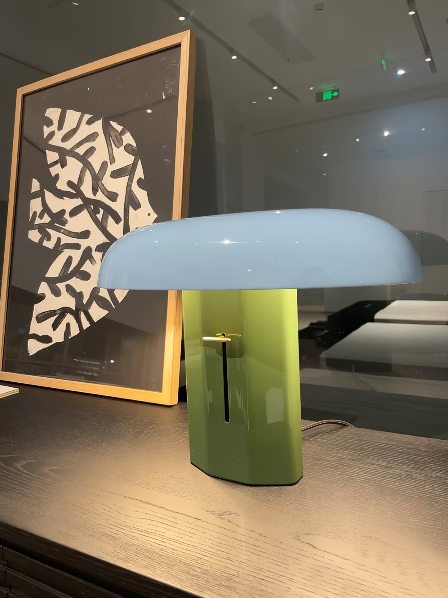 Molli Mushroom Table Lamp | Metal | Green, Orange