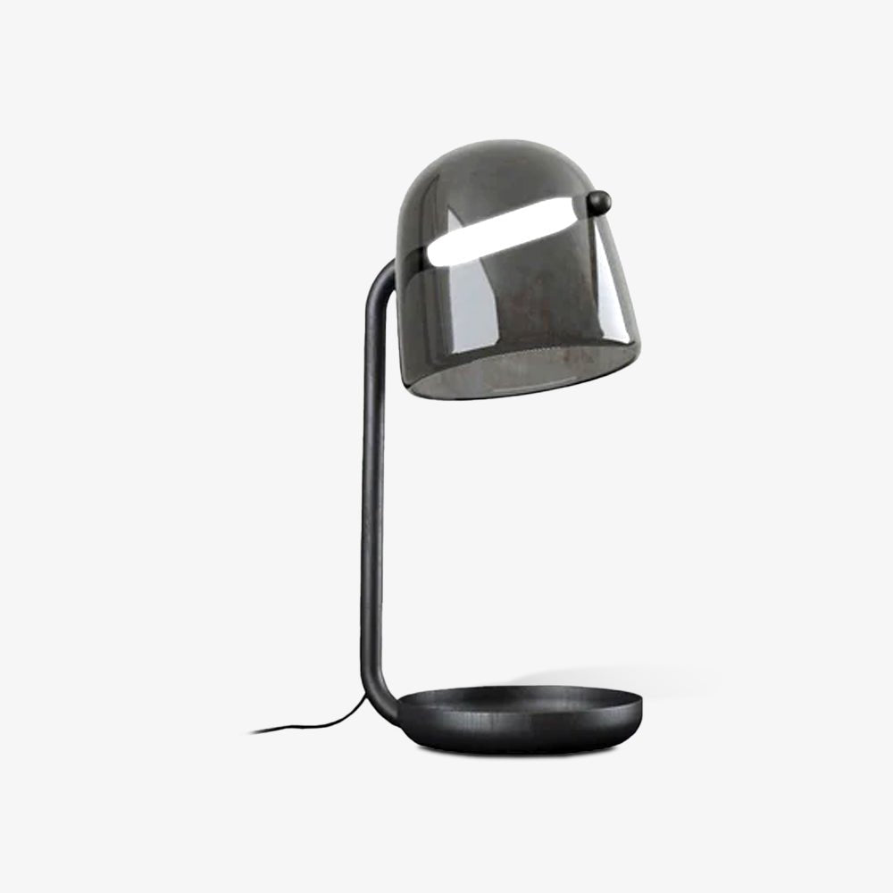Penumbra Table Light | Handblown Glass & Metal | Black or White