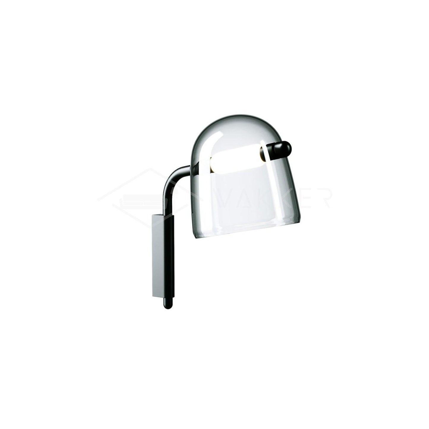 Penumbra Wall Light | Handblown Glass & Metal | Black or White