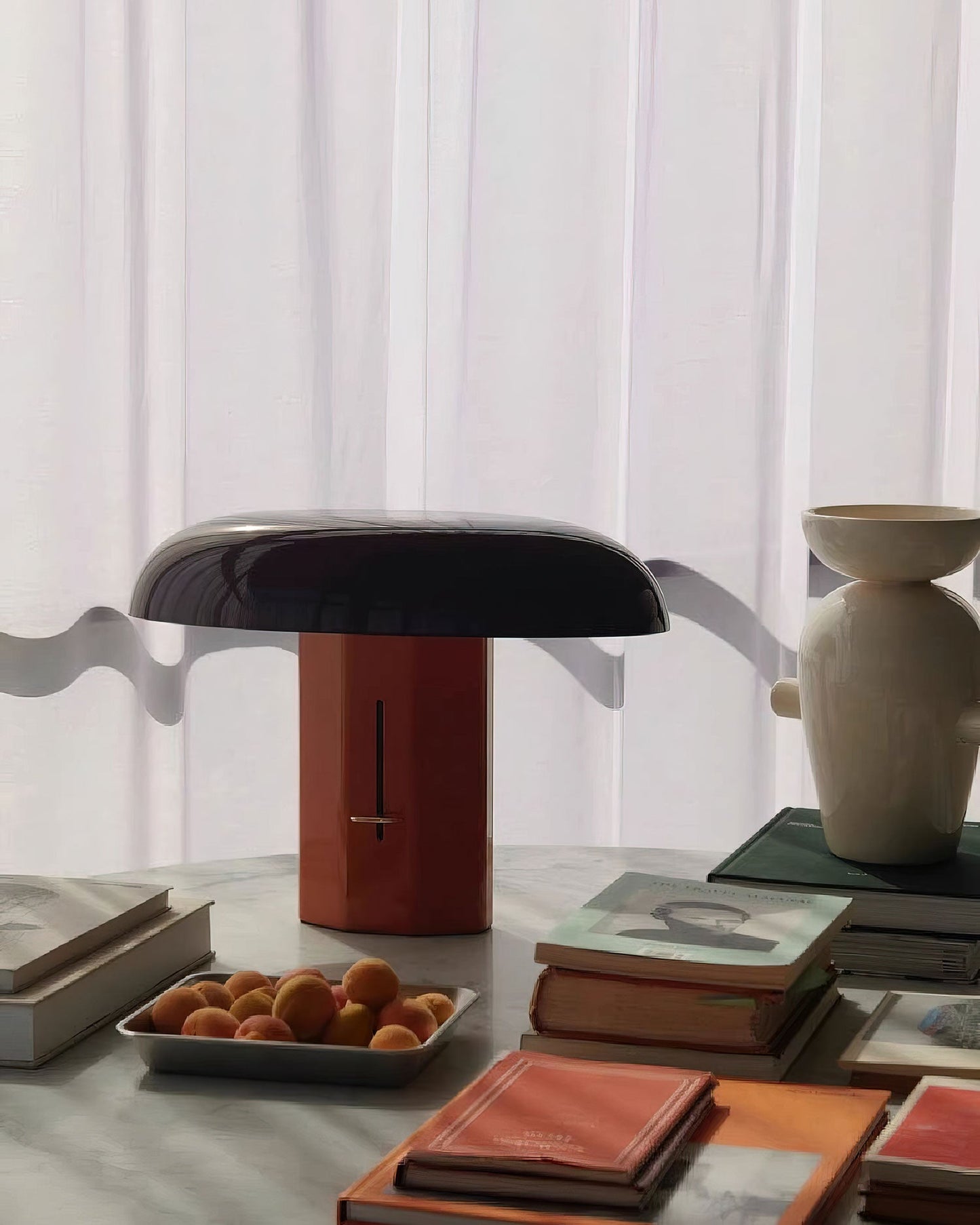 Montera Table Lamp | Metal & Aluminium | Orange & Green