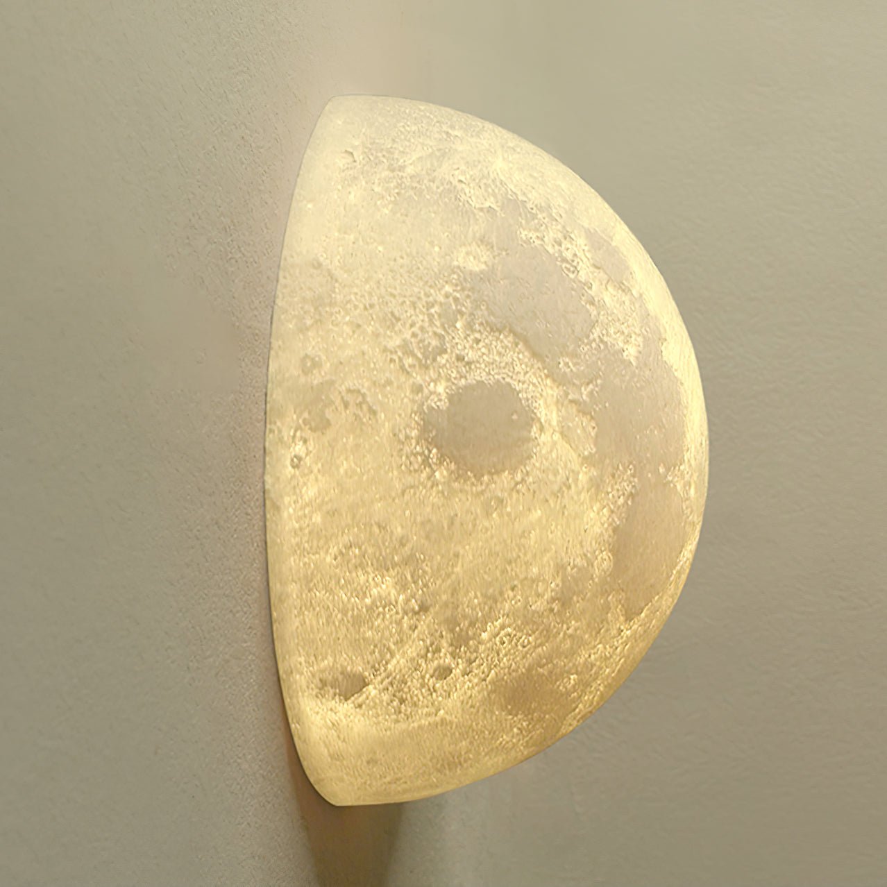 Moon 3D Wall Lamp | Lunar Surface | White