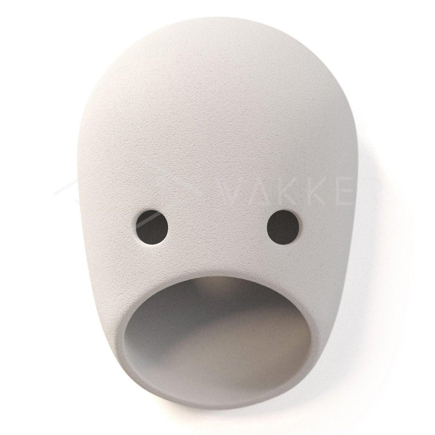 Mask Wall Light | Resin, Aluminum, Iron | Grey