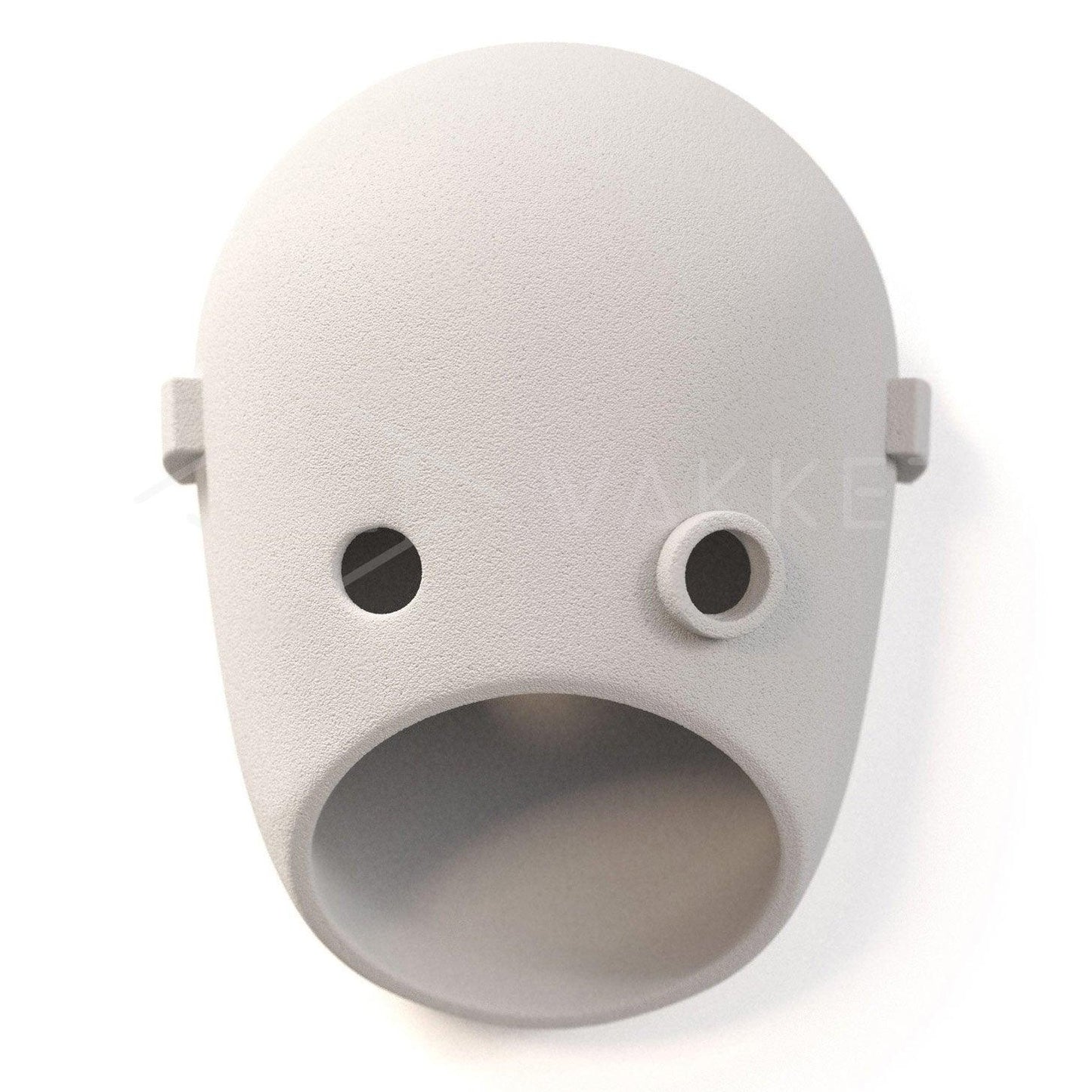 Mask Wall Light | Resin, Aluminum, Iron | Grey