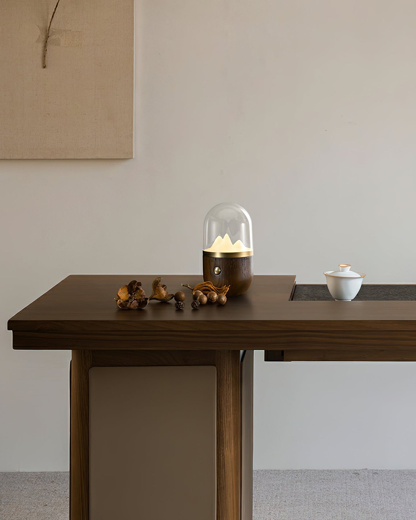 Mountain Peak Night Lamp | Acrylic & Wood | Various Colors