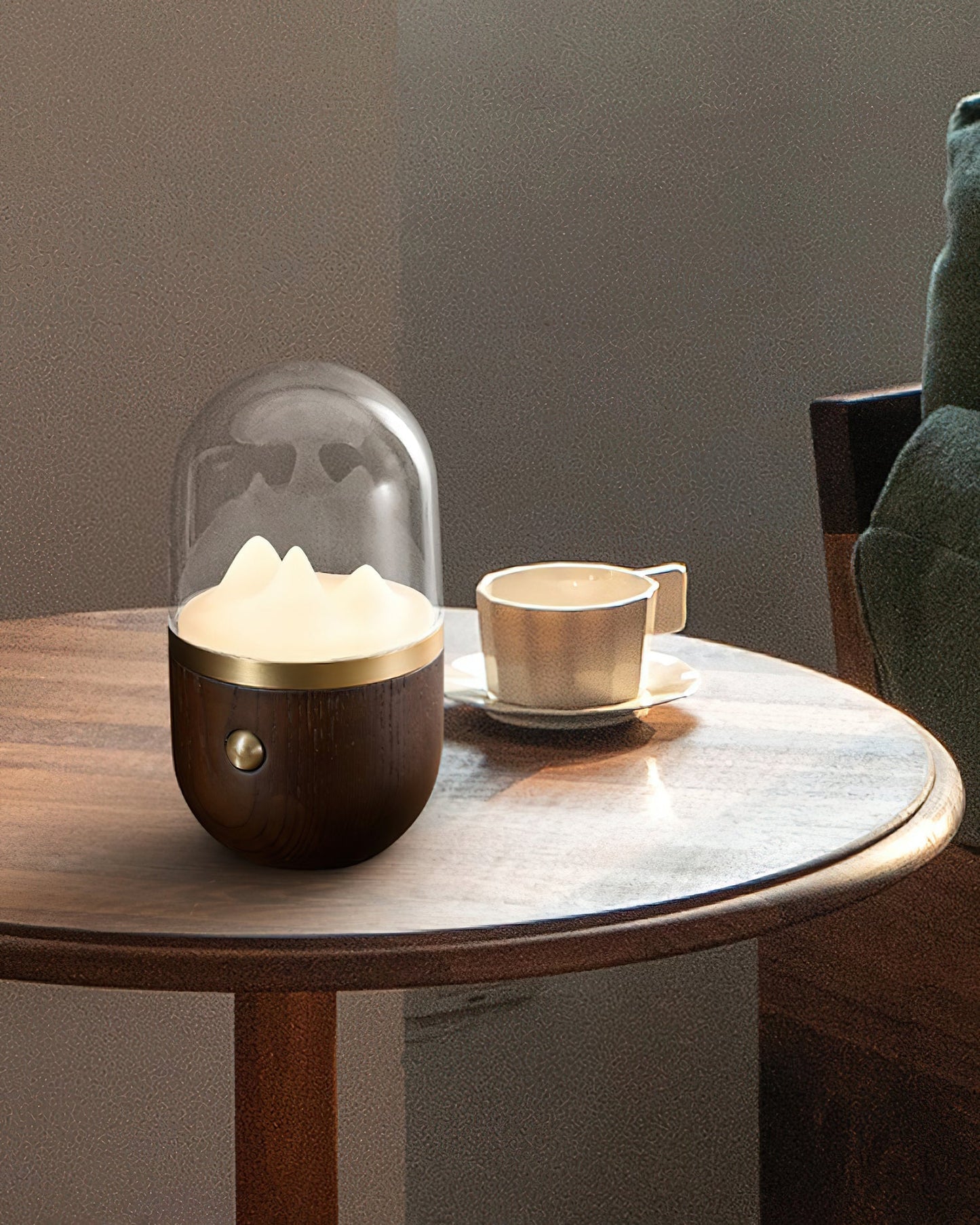 Mountain Peak Night Lamp | Acrylic & Wood | Various Colors