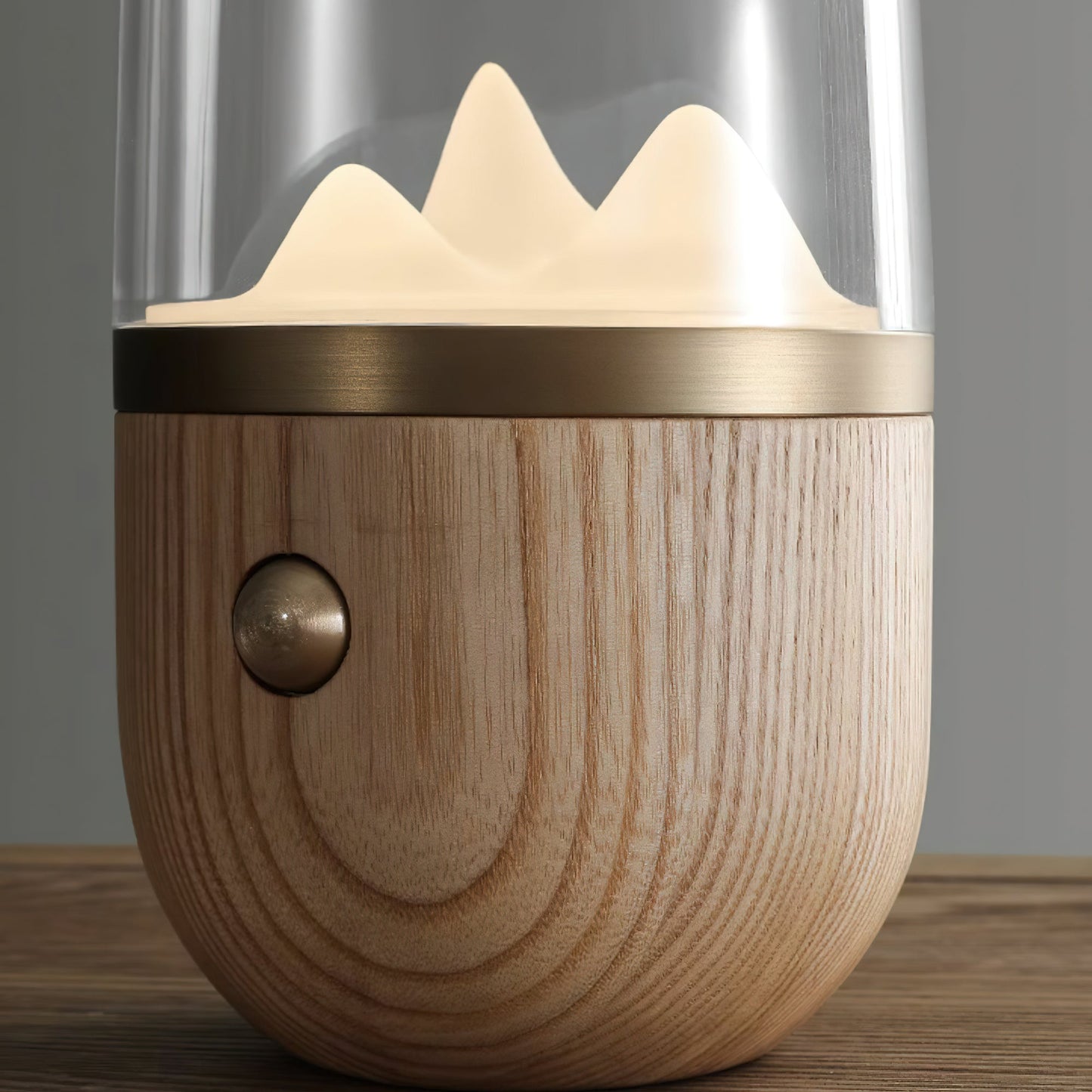 Mountain Peak Night Lamp | Acrylic & Wood | Various Colors