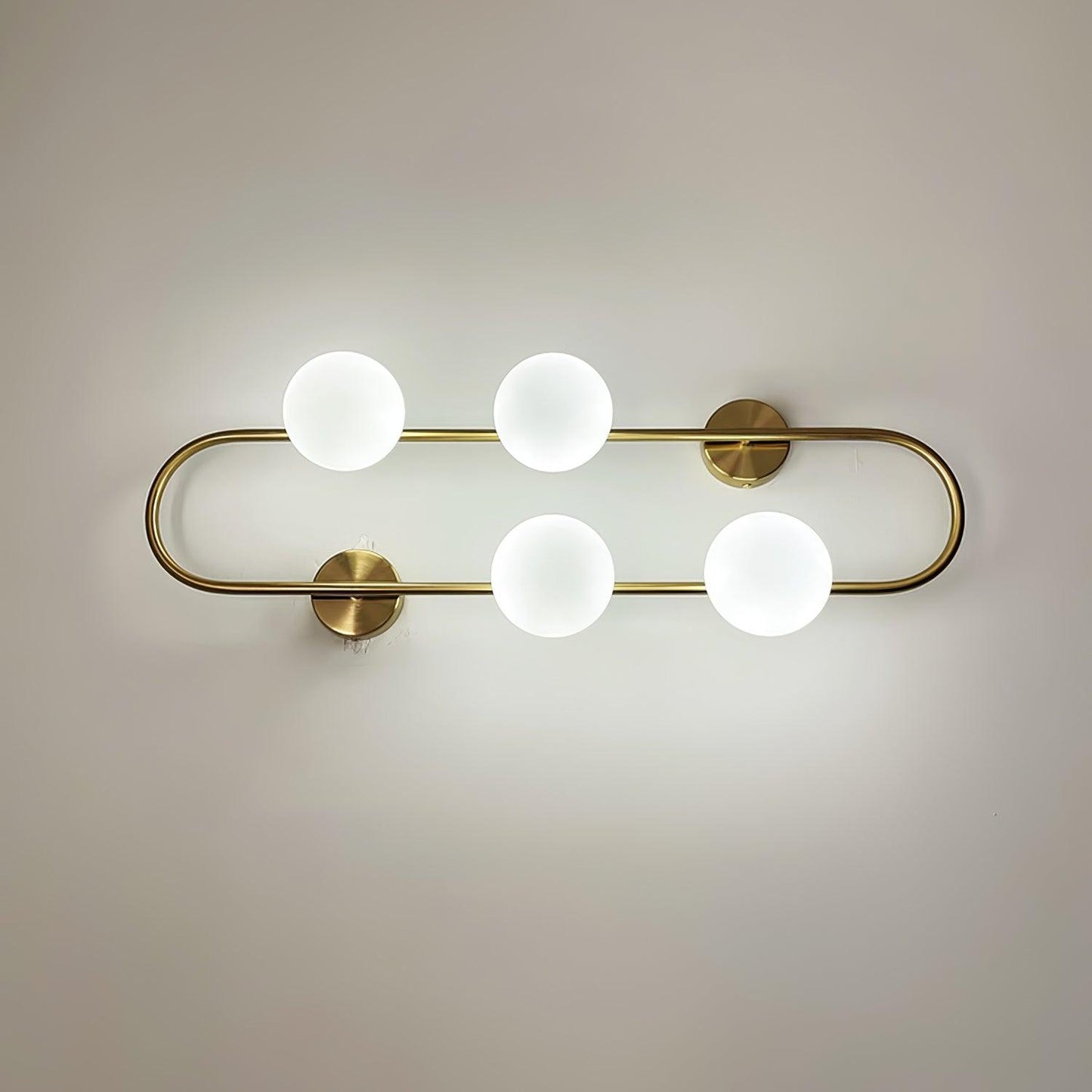 Buch Wall Lamp | Metal & Glass | Gold & Black