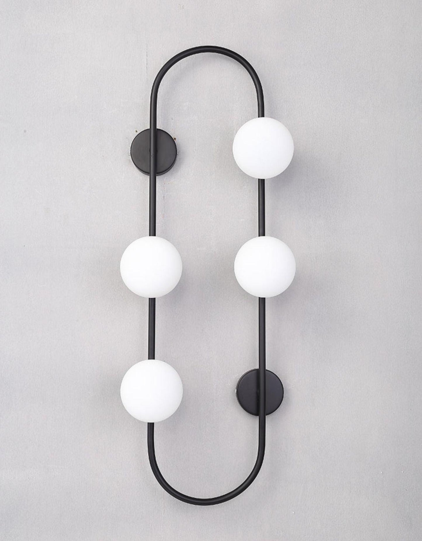 Buch Wall Lamp | Metal & Glass | Gold & Black