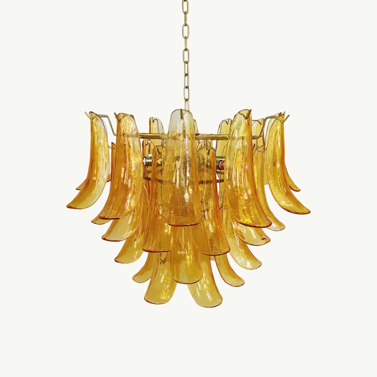 Murano Glass Leaf Chandelier | Handcrafted Italian Design | Copper & Multi-Color Options