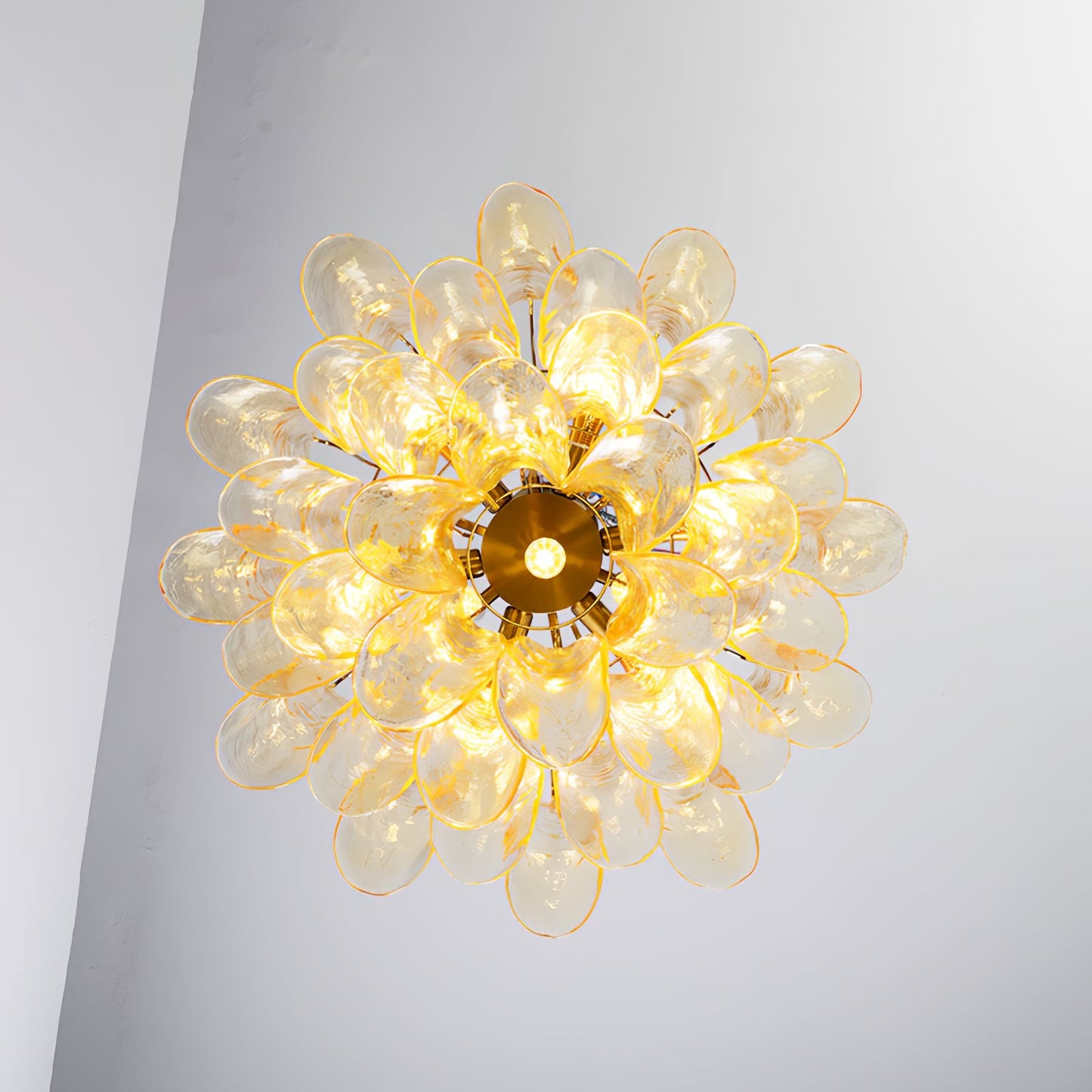 Murano Glass Leaf Chandelier | Handcrafted Italian Design | Copper & Multi-Color Options