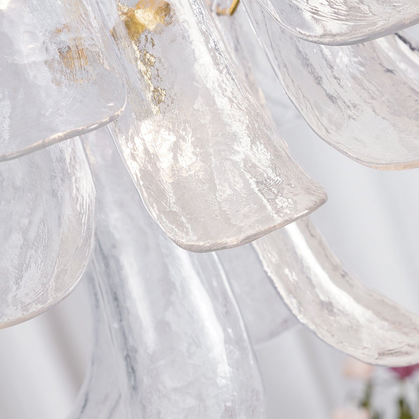 Murano Glass Leaf Chandelier | Handcrafted Italian Design | Copper & Multi-Color Options