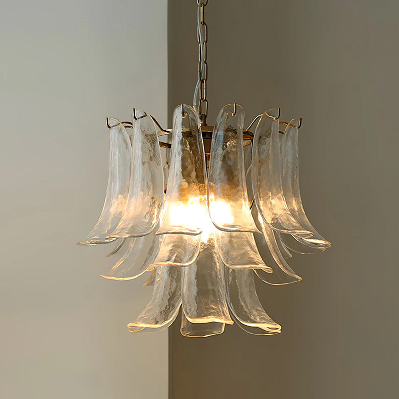 Murano Glass Leaf Chandelier | Handcrafted Italian Design | Copper & Multi-Color Options