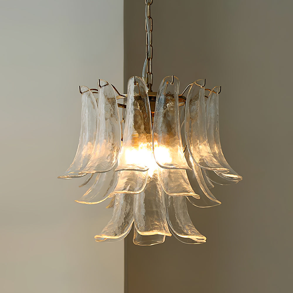 Murano Glass Leaf Chandelier | Handcrafted Italian Design | Copper & Multi-Color Options