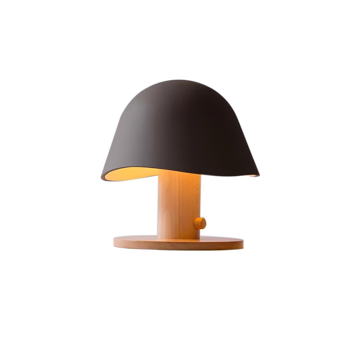 Mushroom Table Lamp | Resin & Metal | White, Black, Brown