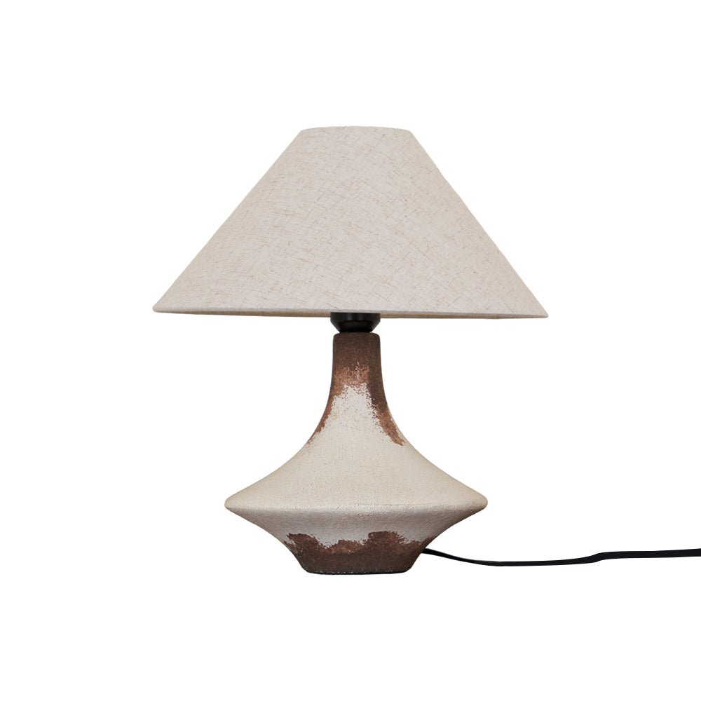 Napa Valley Table Lamp | Metal Ceramic Fabric | Beige