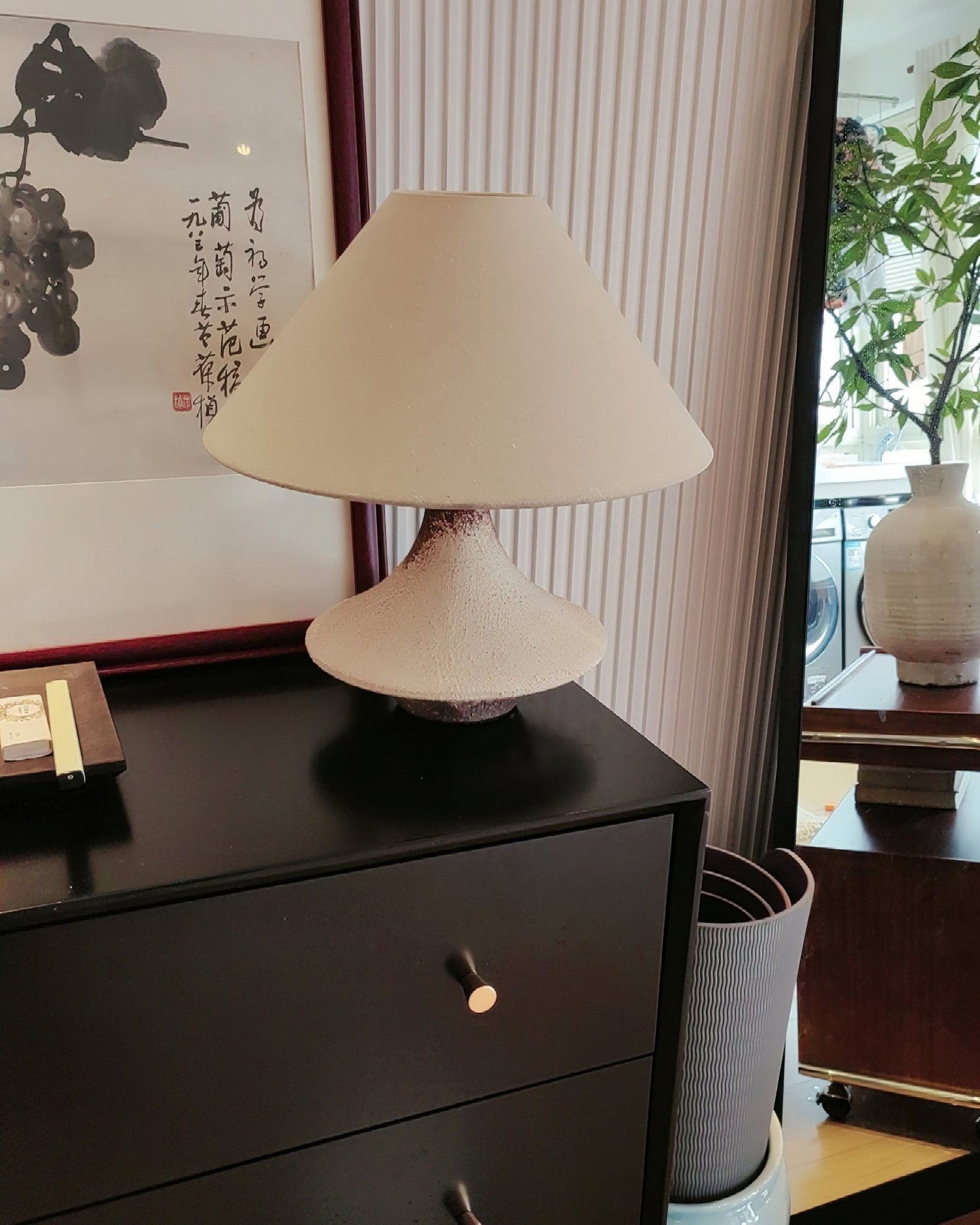 Napa Valley Table Lamp | Metal Ceramic Fabric | Beige