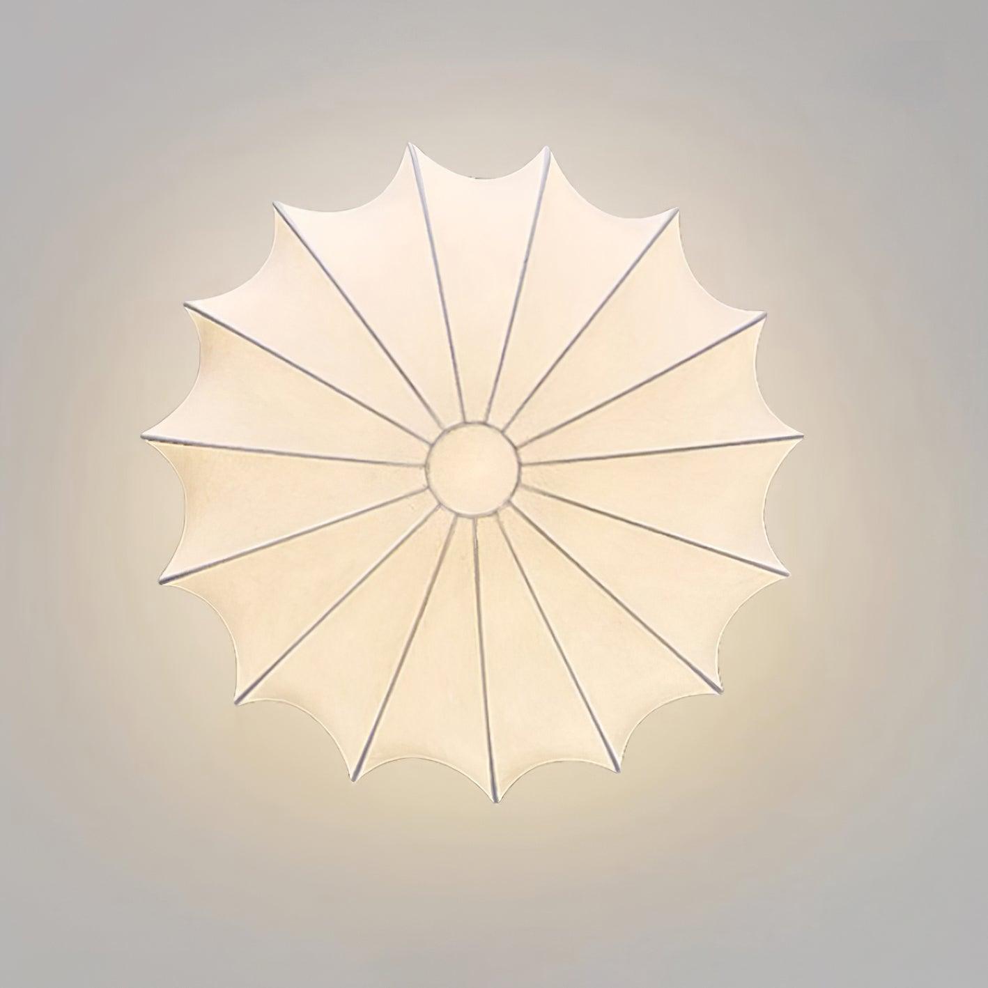 Nelson Bubble Ceiling Lamp | White Metal & Silk | Multiple Size Options