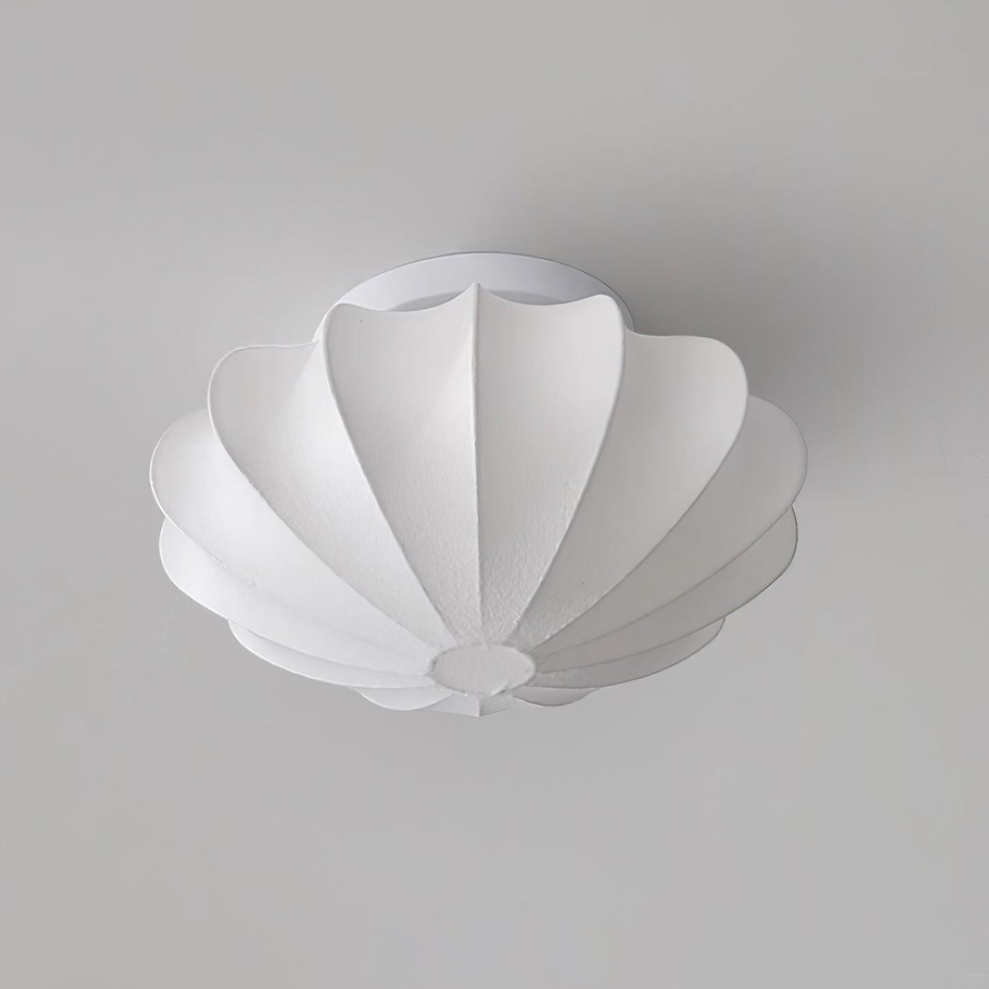 Nelson Bubble Ceiling Lamp | White Metal & Silk | Multiple Size Options