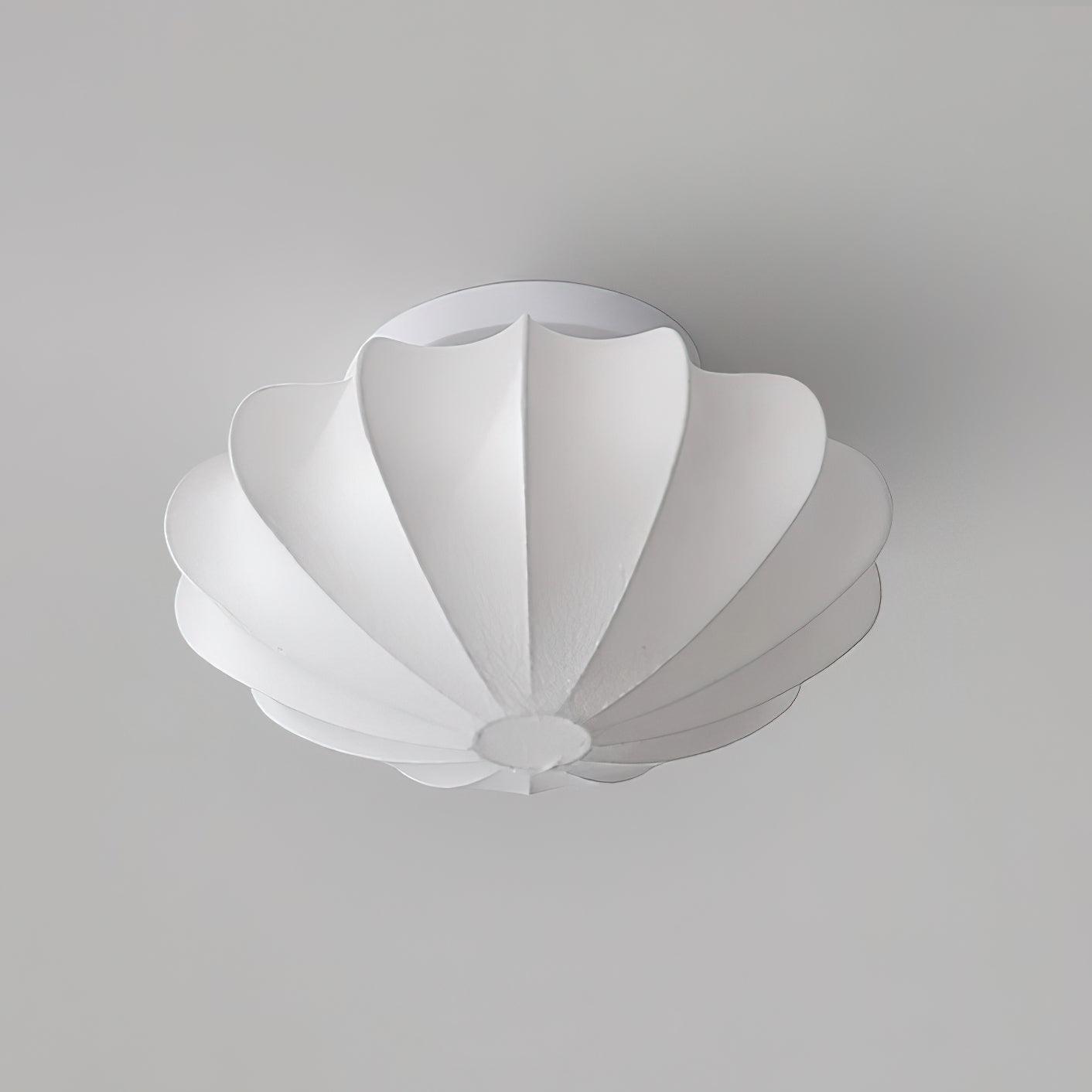 Nelson Bubble Ceiling Lamp | White Metal & Silk | Multiple Size Options