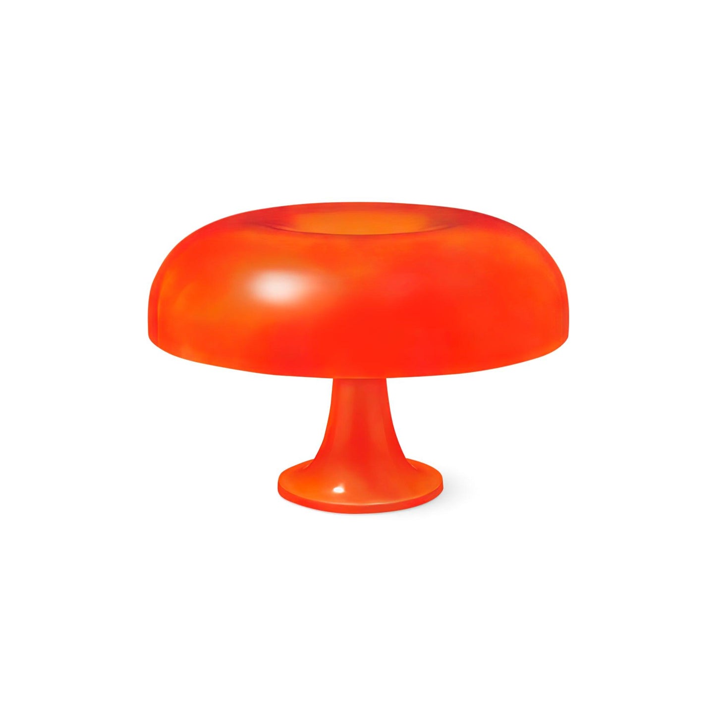 Mushroom Table Lamp | ABS Thermoplastic | Orange & White