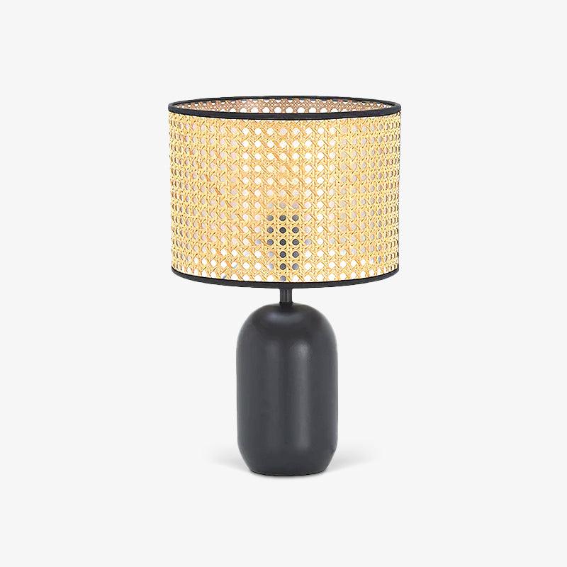 Nico Table Lamp | Bamboo & Iron | Black