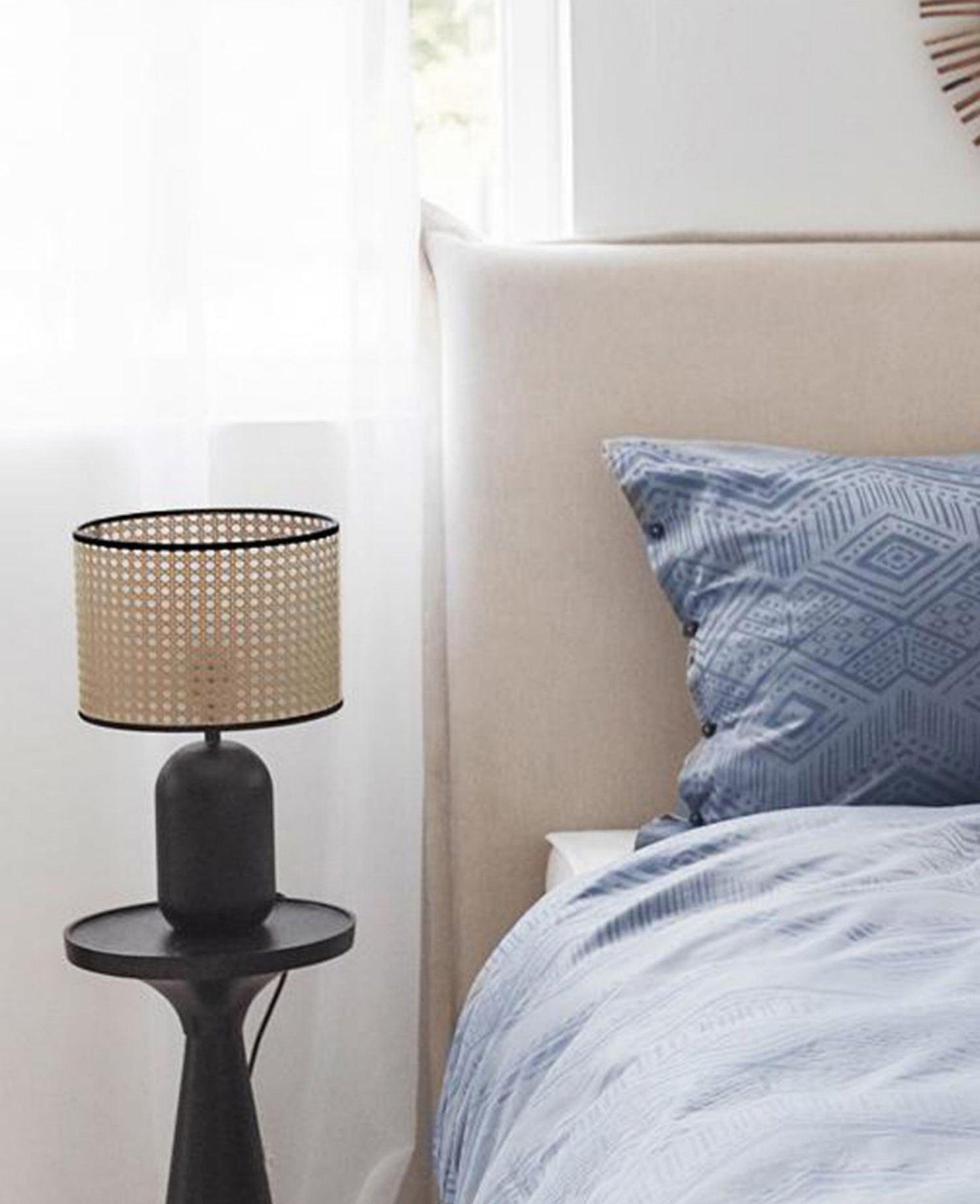 Nico Table Lamp | Bamboo & Iron | Black