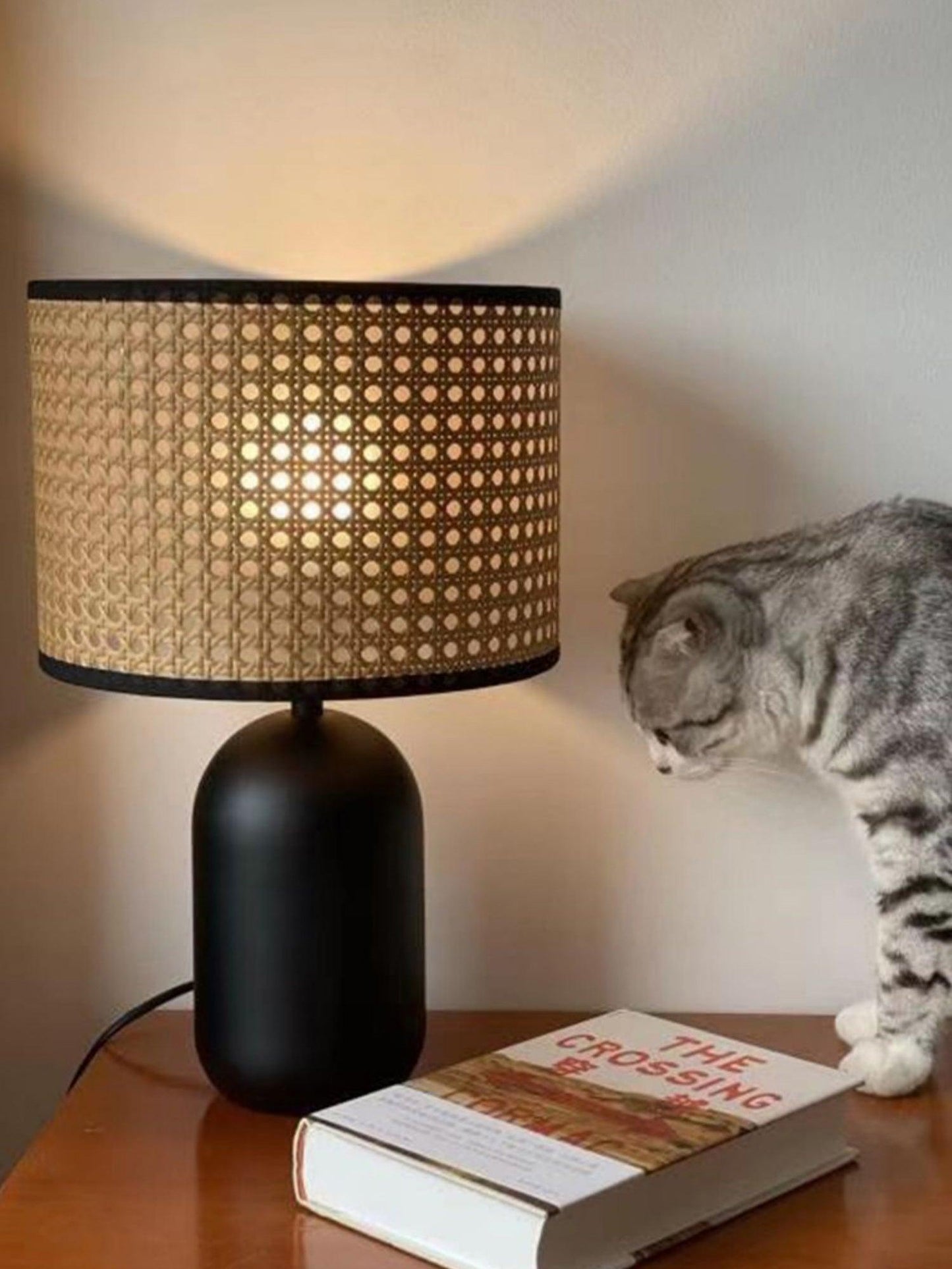 Nico Table Lamp | Bamboo & Iron | Black