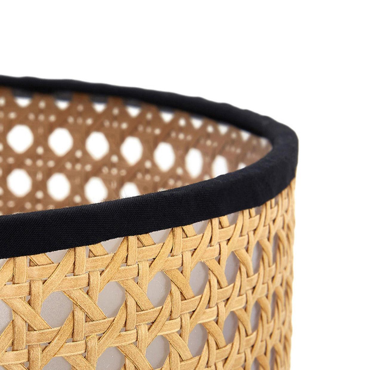 Nico Table Lamp | Bamboo & Iron | Black