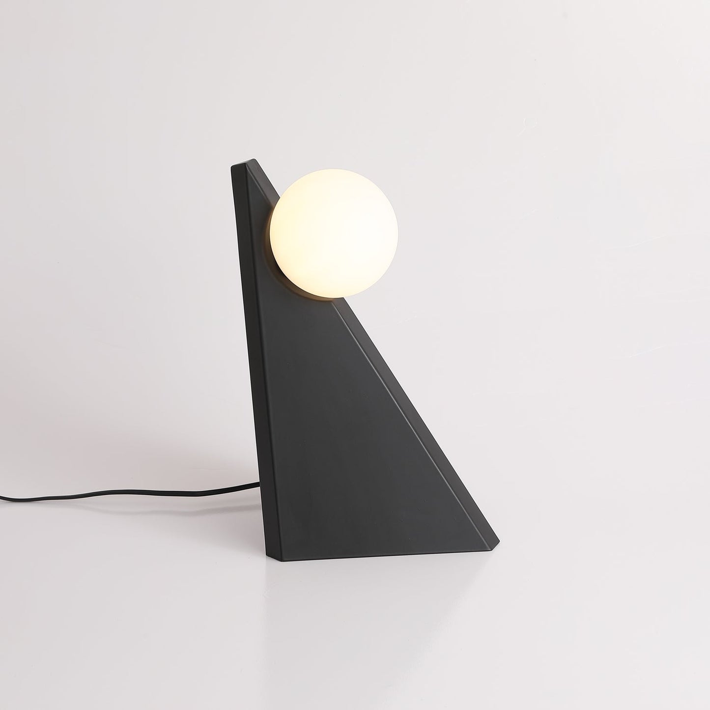 Noir Roy Table Lamp | Stainless Steel & Glass | Black & White
