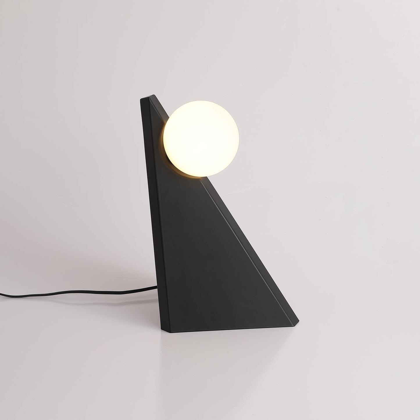 Noir Roy Table Lamp | Stainless Steel & Glass | Black & White
