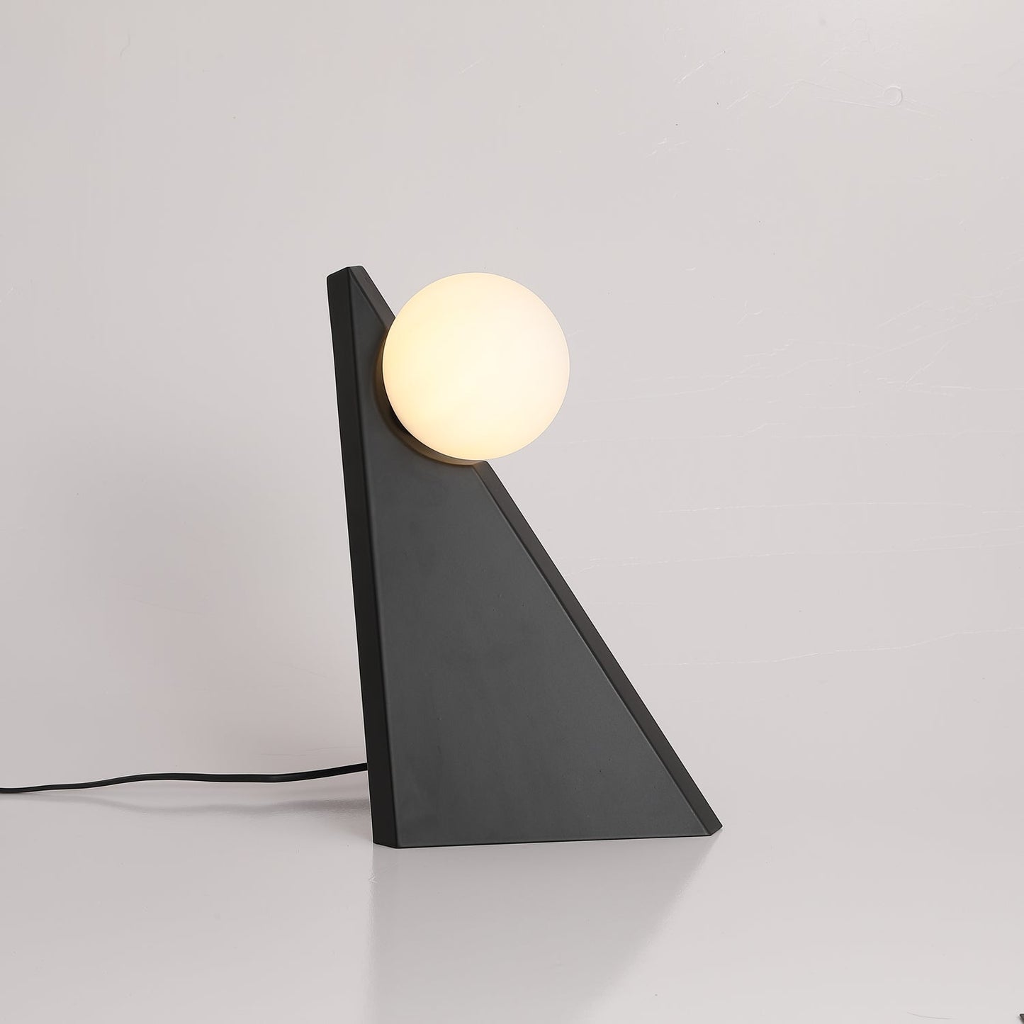 Noir Roy Table Lamp | Stainless Steel & Glass | Black & White