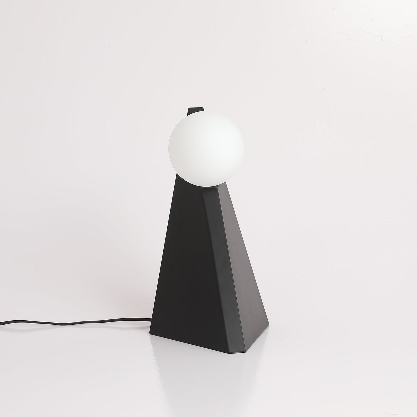 Noir Roy Table Lamp | Stainless Steel & Glass | Black & White