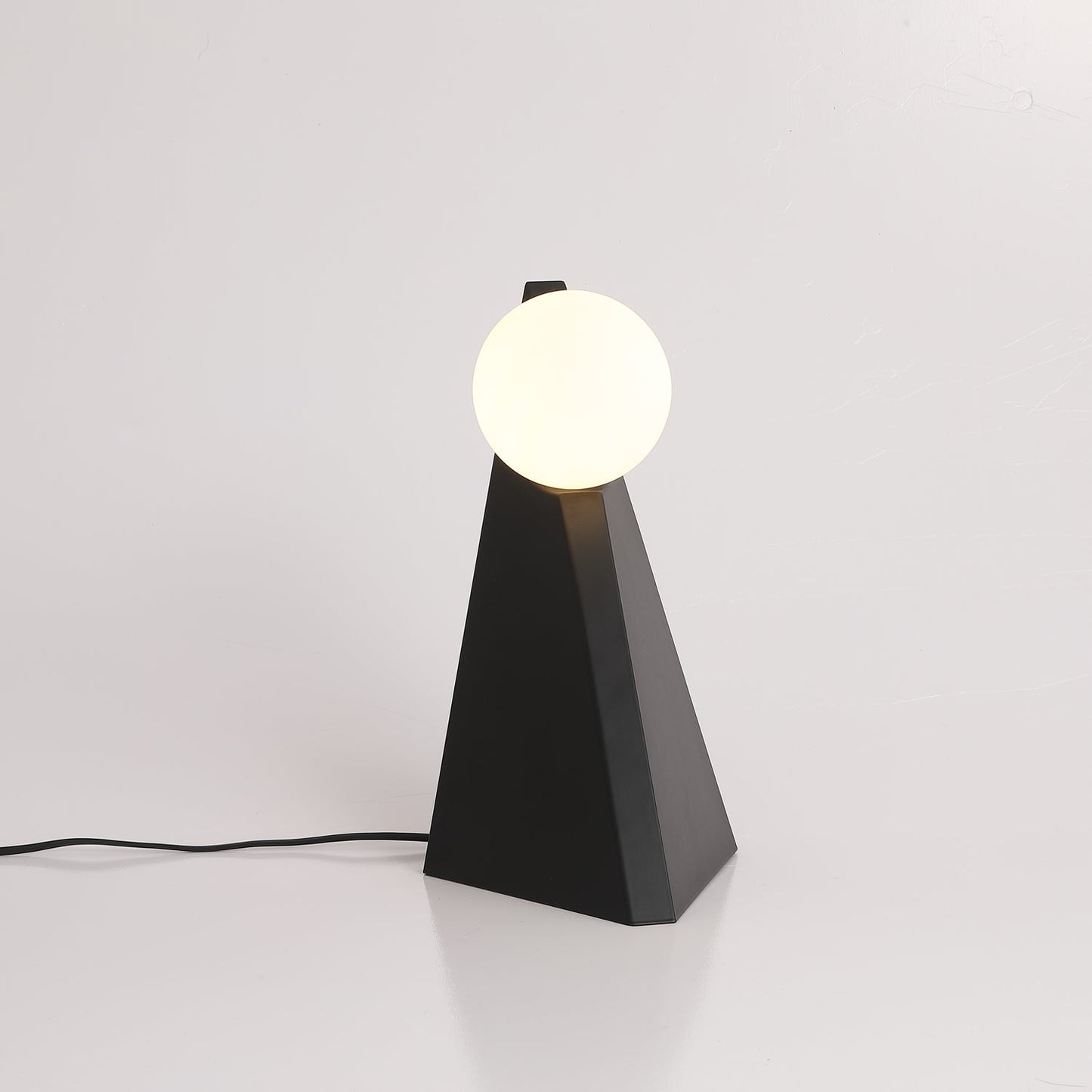 Noir Roy Table Lamp | Stainless Steel & Glass | Black & White