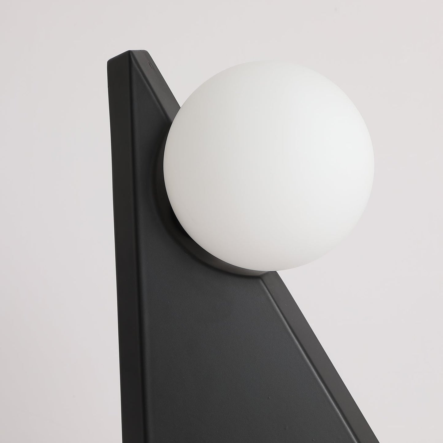Noir Roy Table Lamp | Stainless Steel & Glass | Black & White