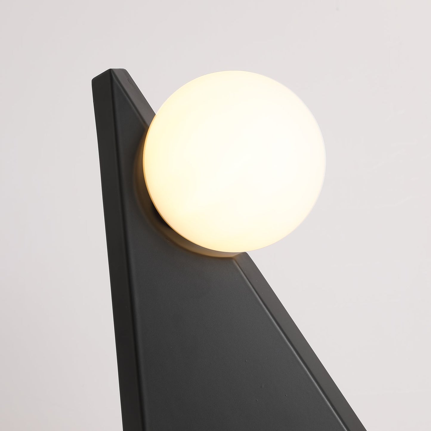 Noir Roy Table Lamp | Stainless Steel & Glass | Black & White
