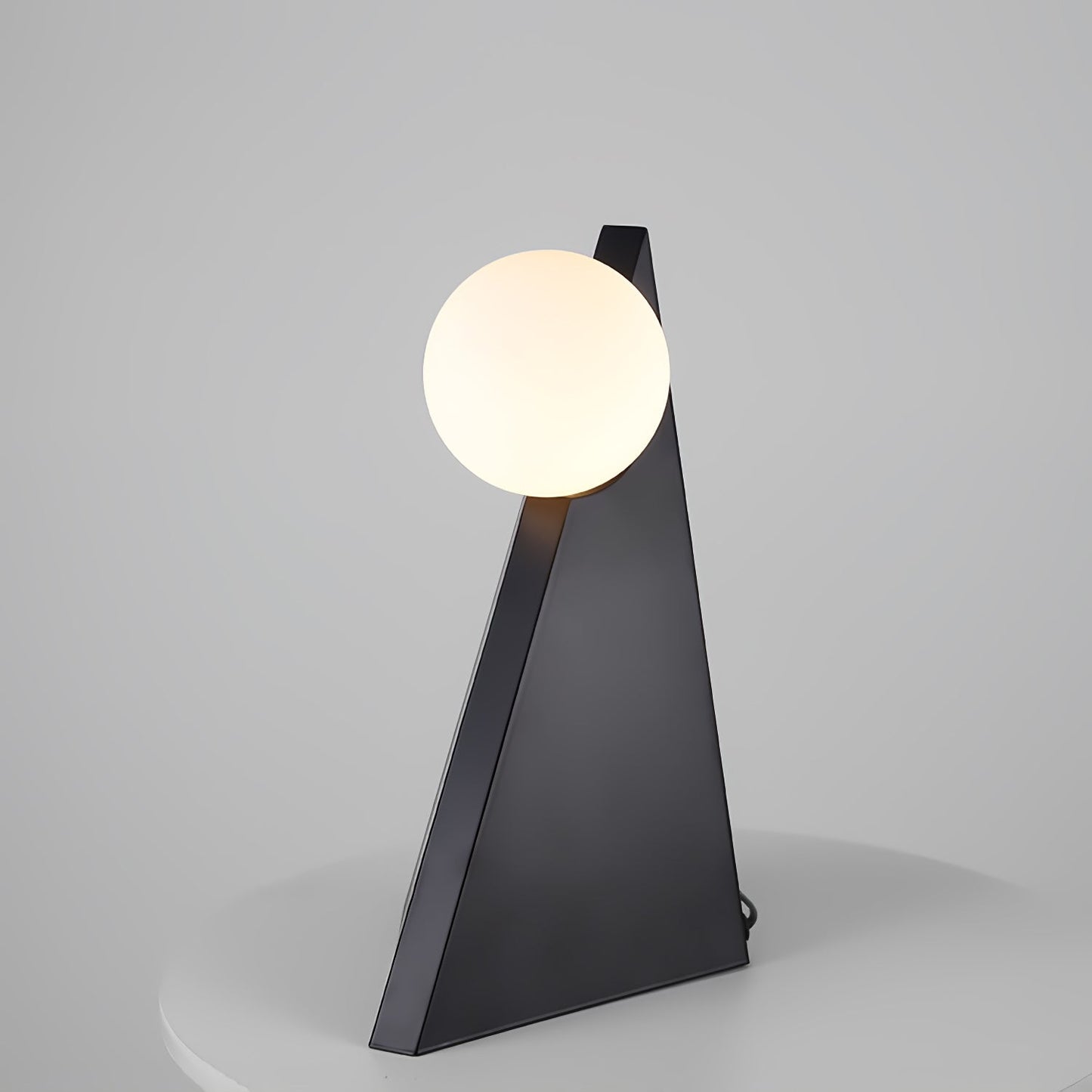 Noir Roy Table Lamp | Stainless Steel & Glass | Black & White