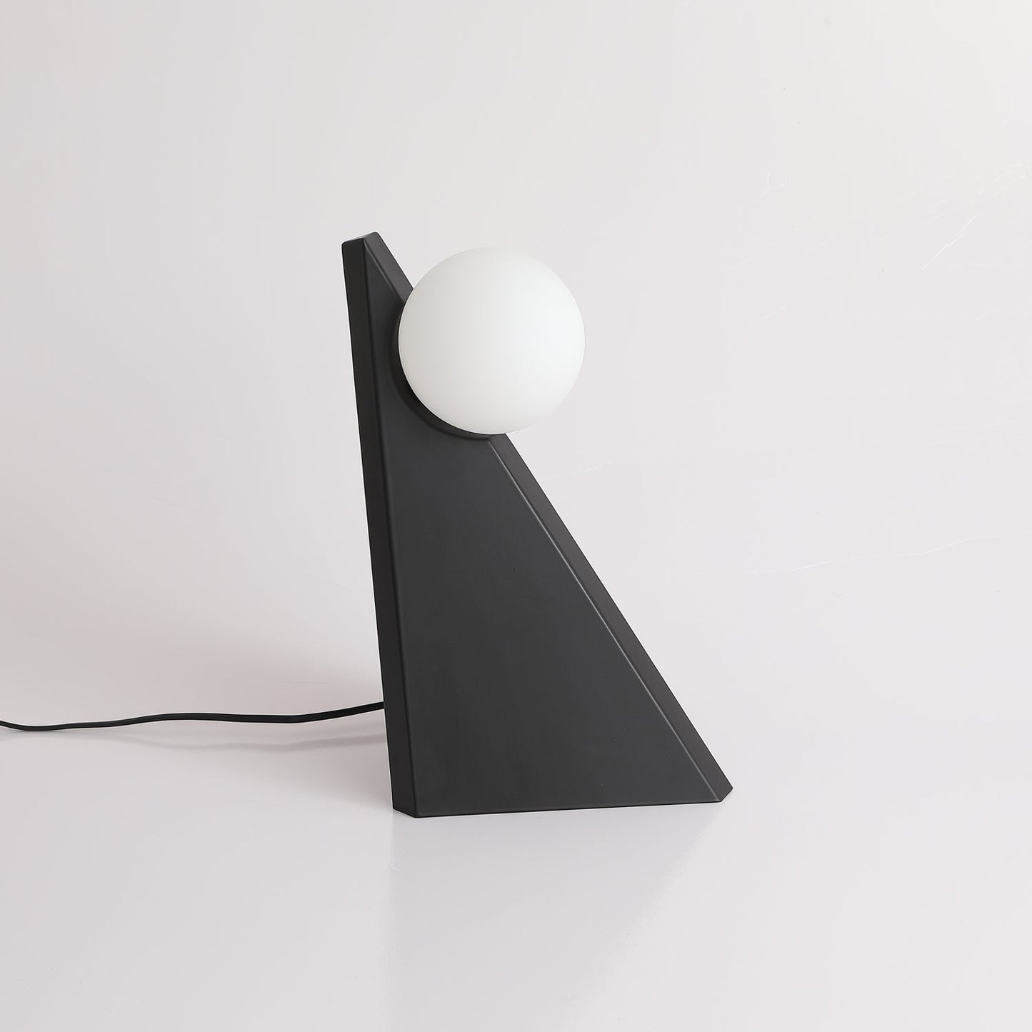 Noir Roy Table Lamp | Stainless Steel & Glass | Black & White